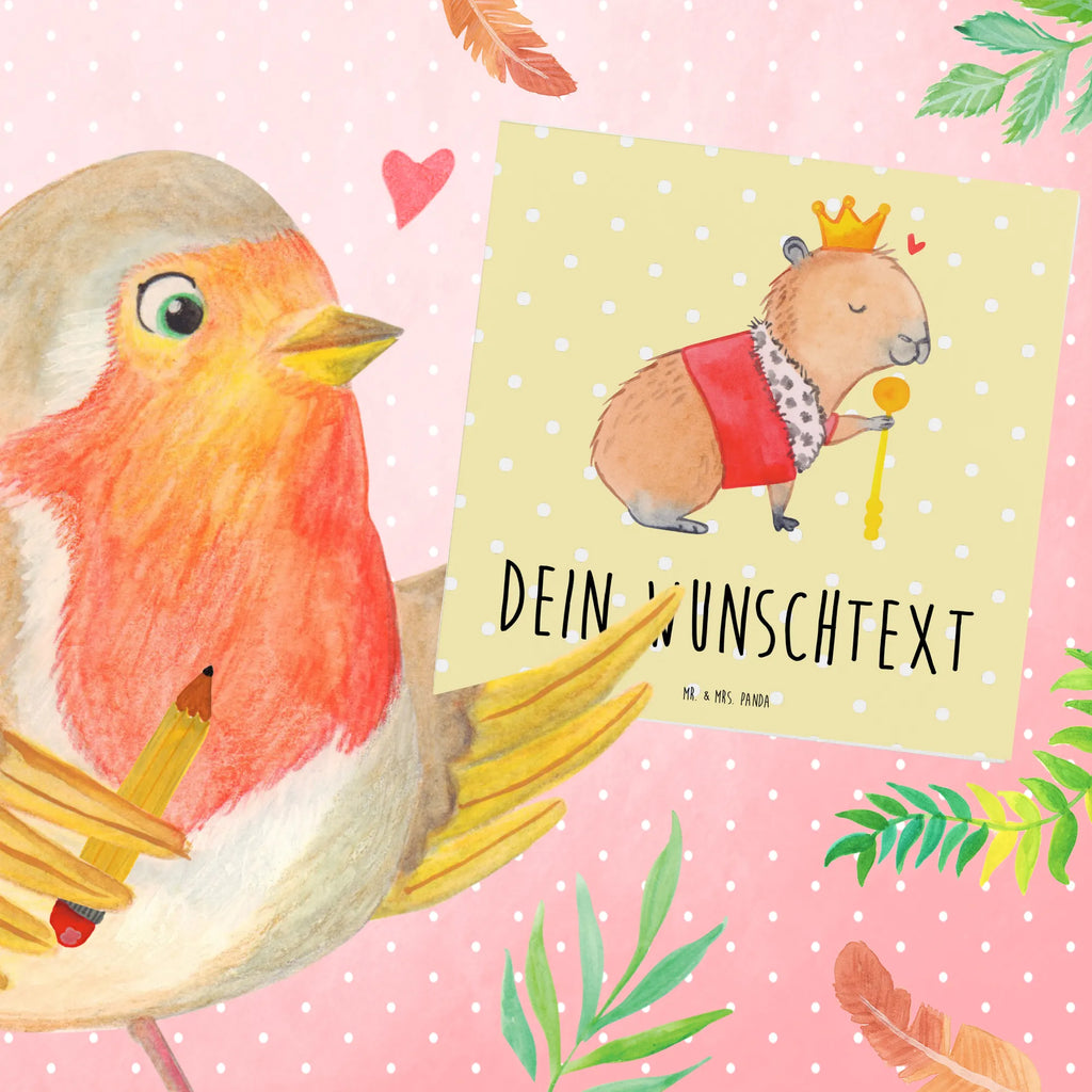 Personalized Deluxe Card Capybara King Personalisierte Einladungskarte, Personalisierte Hochzeitskarte, Personalisierte Glückwunschkarte, Personalisierte Karte, Grußkarte mit Namen, Grußkarte mit persönlichen Nachrichten, Grußkarten personalisiert, Grußkarte selbst gestalten, Personalisierte Geburtstagskarte, Grußkarte selber drucken, Personalisierte Grußkarte, Grußkarte als Geldgeschenk, Personalisiertere Klappkarte, Tiermotive, Gute Laune, lustige Sprüche, Tiere, König, Capybara