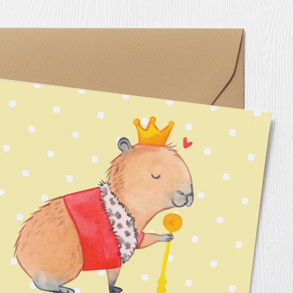 Personalized Deluxe Card Capybara King Personalisierte Einladungskarte, Personalisierte Hochzeitskarte, Personalisierte Glückwunschkarte, Personalisierte Karte, Grußkarte mit Namen, Grußkarte mit persönlichen Nachrichten, Grußkarten personalisiert, Grußkarte selbst gestalten, Personalisierte Geburtstagskarte, Grußkarte selber drucken, Personalisierte Grußkarte, Grußkarte als Geldgeschenk, Personalisiertere Klappkarte, Tiermotive, Gute Laune, lustige Sprüche, Tiere, König, Capybara
