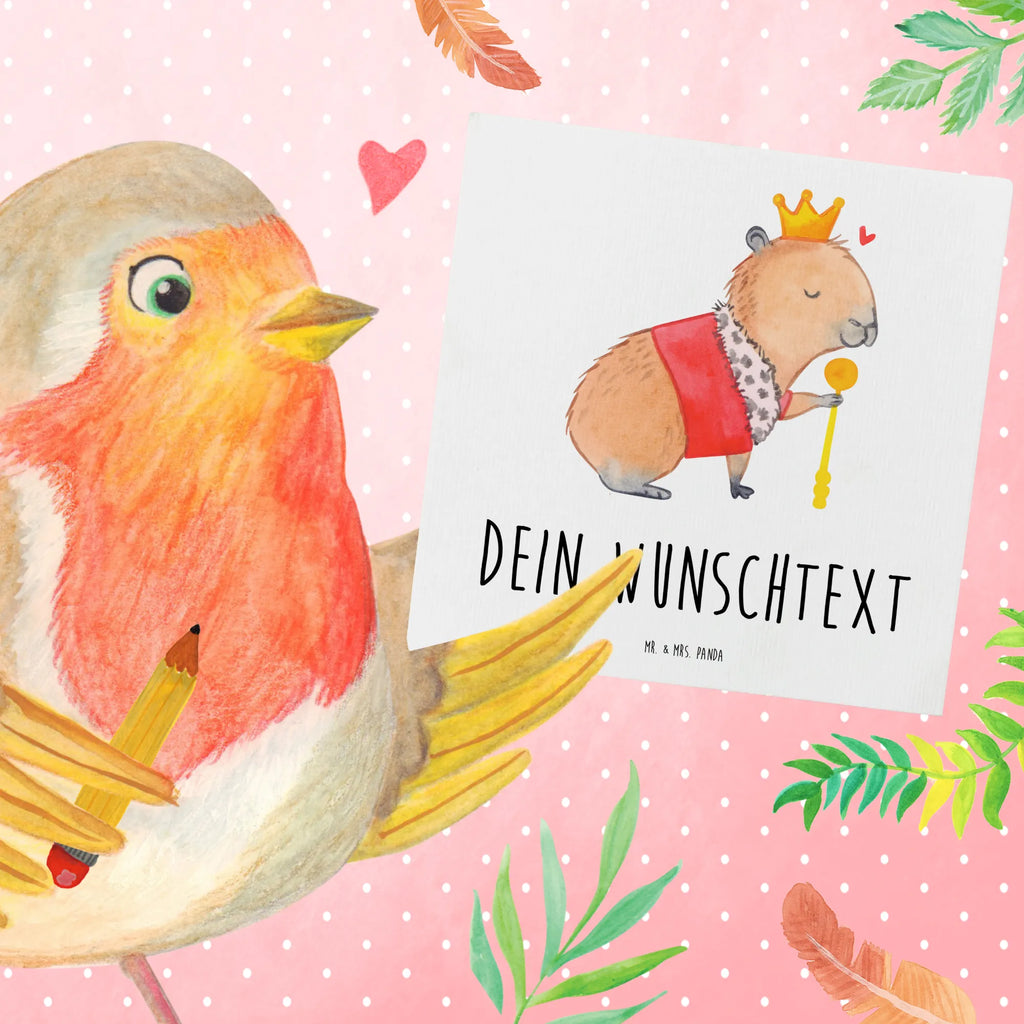 Personalized Deluxe Card Capybara King Personalisierte Einladungskarte, Personalisierte Hochzeitskarte, Personalisierte Glückwunschkarte, Personalisierte Karte, Grußkarte mit Namen, Grußkarte mit persönlichen Nachrichten, Grußkarten personalisiert, Grußkarte selbst gestalten, Personalisierte Geburtstagskarte, Grußkarte selber drucken, Personalisierte Grußkarte, Grußkarte als Geldgeschenk, Personalisiertere Klappkarte, Tiermotive, Gute Laune, lustige Sprüche, Tiere, König, Capybara
