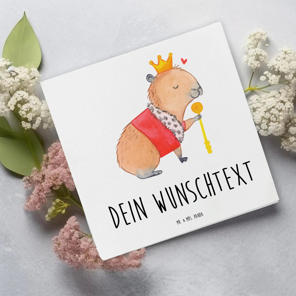 Personalized Deluxe Card Capybara King Personalisierte Einladungskarte, Personalisierte Hochzeitskarte, Personalisierte Glückwunschkarte, Personalisierte Karte, Grußkarte mit Namen, Grußkarte mit persönlichen Nachrichten, Grußkarten personalisiert, Grußkarte selbst gestalten, Personalisierte Geburtstagskarte, Grußkarte selber drucken, Personalisierte Grußkarte, Grußkarte als Geldgeschenk, Personalisiertere Klappkarte, Tiermotive, Gute Laune, lustige Sprüche, Tiere, König, Capybara