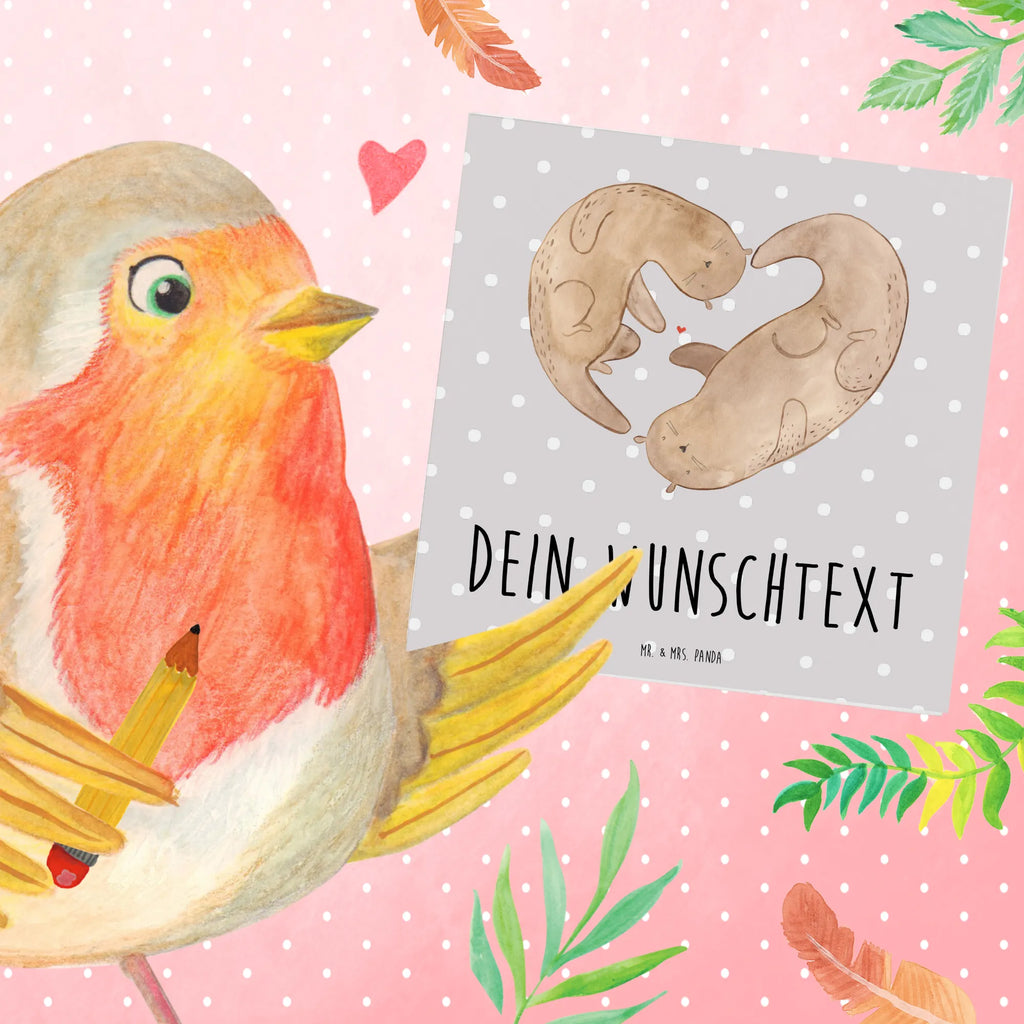 Personalized Deluxe Card otter Heart Grußkarten personalisiert, Personalisierte Hochzeitskarte, Grußkarte selber drucken, Grußkarte als Geldgeschenk, Personalisierte Karte, Personalisierte Geburtstagskarte, Grußkarte mit persönlichen Nachrichten, Personalisiertere Klappkarte, Personalisierte Glückwunschkarte, Grußkarte mit Namen, Grußkarte selbst gestalten, Personalisierte Grußkarte, Personalisierte Einladungskarte, Otter, Fischotter, Seeotter, Verlobung, Bessere Hälfte, Love you, gemeinsames Leben, Liebesbeweis, Hochzeitstag, Herz, Liebesgeschenk, Jahrestag, Liebe