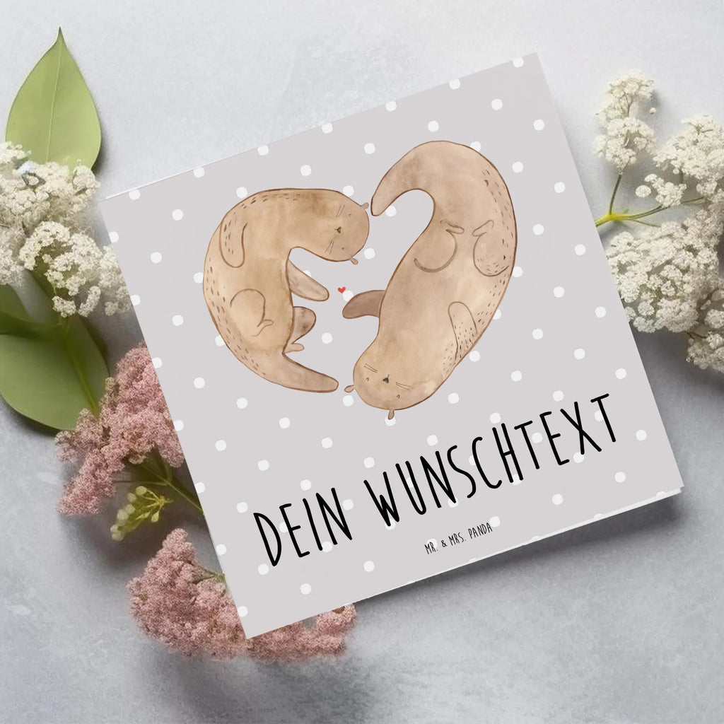 Personalized Deluxe Card otter Heart Grußkarten personalisiert, Personalisierte Hochzeitskarte, Grußkarte selber drucken, Grußkarte als Geldgeschenk, Personalisierte Karte, Personalisierte Geburtstagskarte, Grußkarte mit persönlichen Nachrichten, Personalisiertere Klappkarte, Personalisierte Glückwunschkarte, Grußkarte mit Namen, Grußkarte selbst gestalten, Personalisierte Grußkarte, Personalisierte Einladungskarte, Otter, Fischotter, Seeotter, Verlobung, Bessere Hälfte, Love you, gemeinsames Leben, Liebesbeweis, Hochzeitstag, Herz, Liebesgeschenk, Jahrestag, Liebe