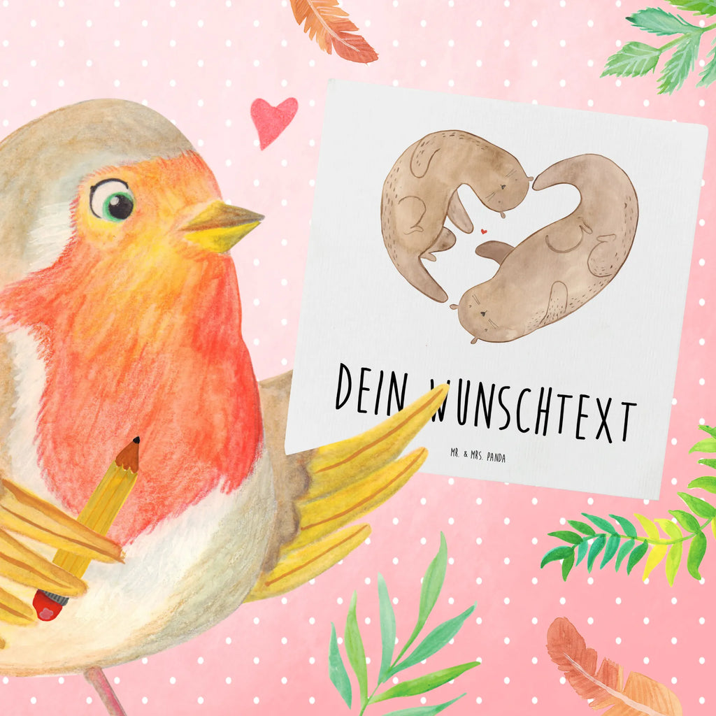 Personalized Deluxe Card otter Heart Grußkarten personalisiert, Personalisierte Hochzeitskarte, Grußkarte selber drucken, Grußkarte als Geldgeschenk, Personalisierte Karte, Personalisierte Geburtstagskarte, Grußkarte mit persönlichen Nachrichten, Personalisiertere Klappkarte, Personalisierte Glückwunschkarte, Grußkarte mit Namen, Grußkarte selbst gestalten, Personalisierte Grußkarte, Personalisierte Einladungskarte, Otter, Fischotter, Seeotter, Verlobung, Bessere Hälfte, Love you, gemeinsames Leben, Liebesbeweis, Hochzeitstag, Herz, Liebesgeschenk, Jahrestag, Liebe
