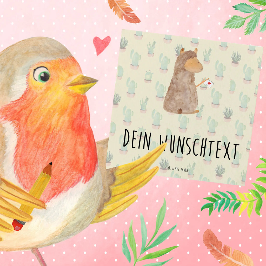 Personalized Deluxe Card alpaca banner Personalisiertere Klappkarte, Grußkarte mit persönlichen Nachrichten, Personalisierte Karte, Grußkarte selbst gestalten, Personalisierte Hochzeitskarte, Grußkarte mit Namen, Personalisierte Geburtstagskarte, Grußkarten personalisiert, Grußkarte als Geldgeschenk, Personalisierte Grußkarte, Personalisierte Einladungskarte, Grußkarte selber drucken, Personalisierte Glückwunschkarte, Alpaka, Lama, Liebe, Lamas, Alpakas