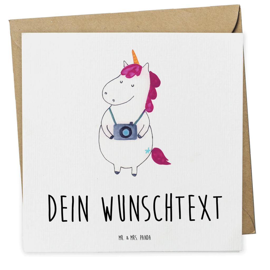 Personalized Deluxe Card unicorn photographer Personalisierte Karte, Personalisiertere Klappkarte, Grußkarte mit persönlichen Nachrichten, Grußkarten personalisiert, Grußkarte selbst gestalten, Personalisierte Einladungskarte, Personalisierte Grußkarte, Personalisierte Hochzeitskarte, Grußkarte mit Namen, Grußkarte selber drucken, Personalisierte Glückwunschkarte, Personalisierte Geburtstagskarte, Grußkarte als Geldgeschenk, Einhorn, Einhörner, Einhorn Deko, Unicorn, Fotografie, Weltenbummler, Tourist, Urlaub, Städtereise, Kamera, Reise, Weltreise, Fotograf, Reisen, Kurztrip