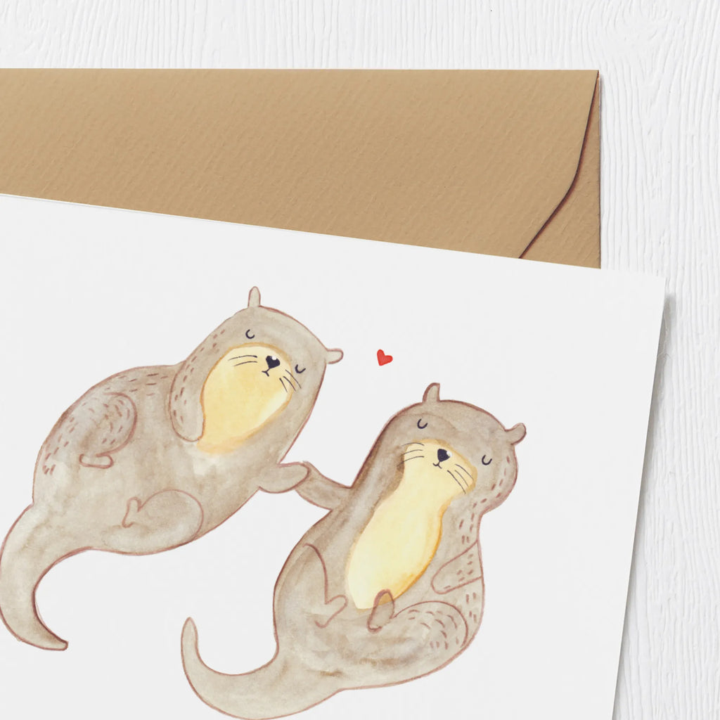Personalisierte Deluxe Karte Otter Hände halten Personalisierte Glückwunschkarte, Grußkarte mit Namen, Personalisierte Hochzeitskarte, Grußkarte mit persönlichen Nachrichten, Grußkarte selbst gestalten, Grußkarte als Geldgeschenk, Personalisierte Karte, Personalisierte Einladungskarte, Personalisierte Geburtstagskarte, Personalisiertere Klappkarte, Grußkarte selber drucken, Personalisierte Grußkarte, Grußkarten personalisiert, Otter, Fischotter, Seeotter, Otter Seeotter See Otter