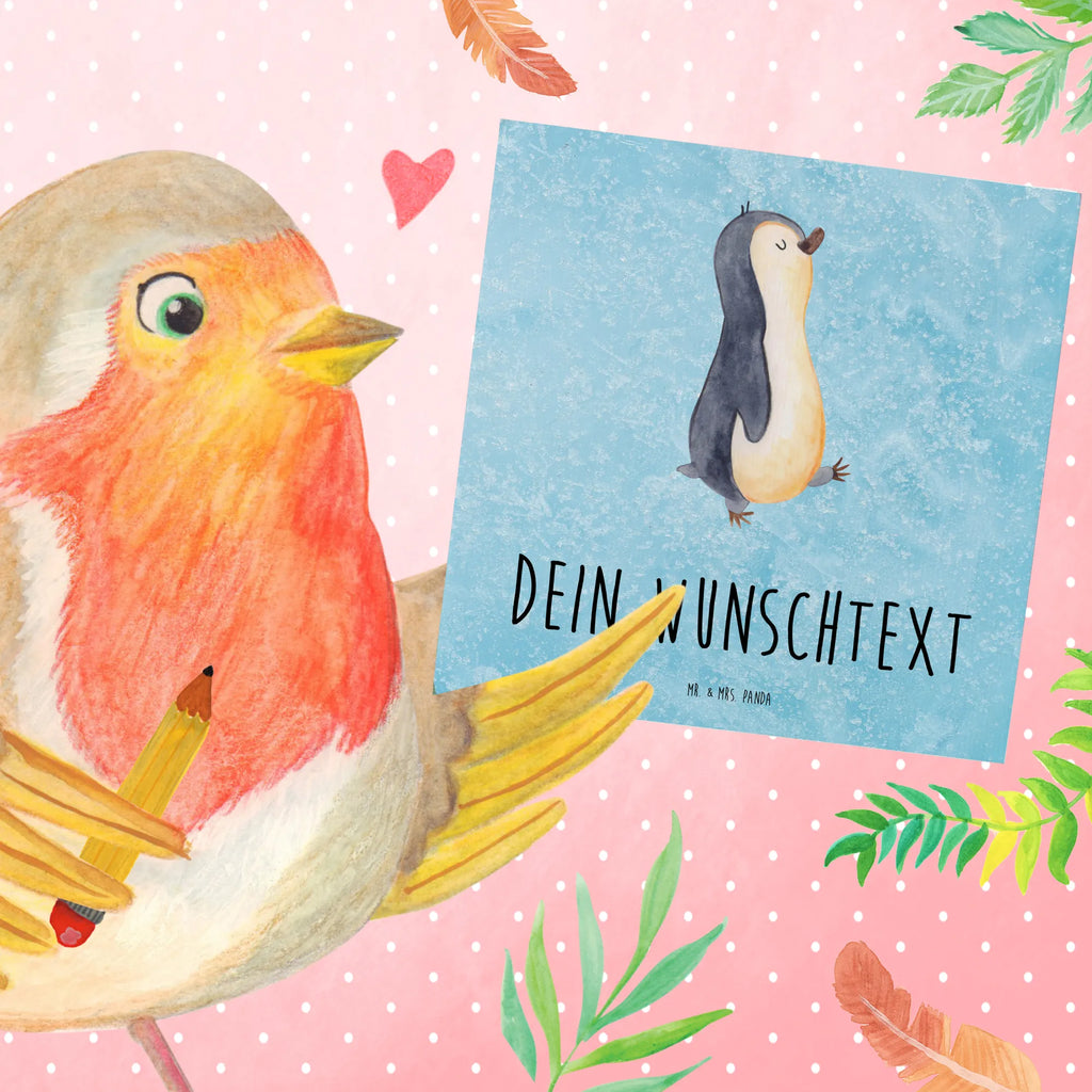 Personalized Deluxe Card Penguin march Grußkarte mit persönlichen Nachrichten, Grußkarte als Geldgeschenk, Grußkarte selbst gestalten, Personalisierte Karte, Personalisierte Glückwunschkarte, Personalisierte Einladungskarte, Grußkarte mit Namen, Personalisierte Grußkarte, Personalisierte Hochzeitskarte, Personalisierte Geburtstagskarte, Personalisiertere Klappkarte, Grußkarte selber drucken, Grußkarten personalisiert, Pinguin, Schwester, Bruder, Pinguine, Frühaufsteher, Langschläfer, Familie