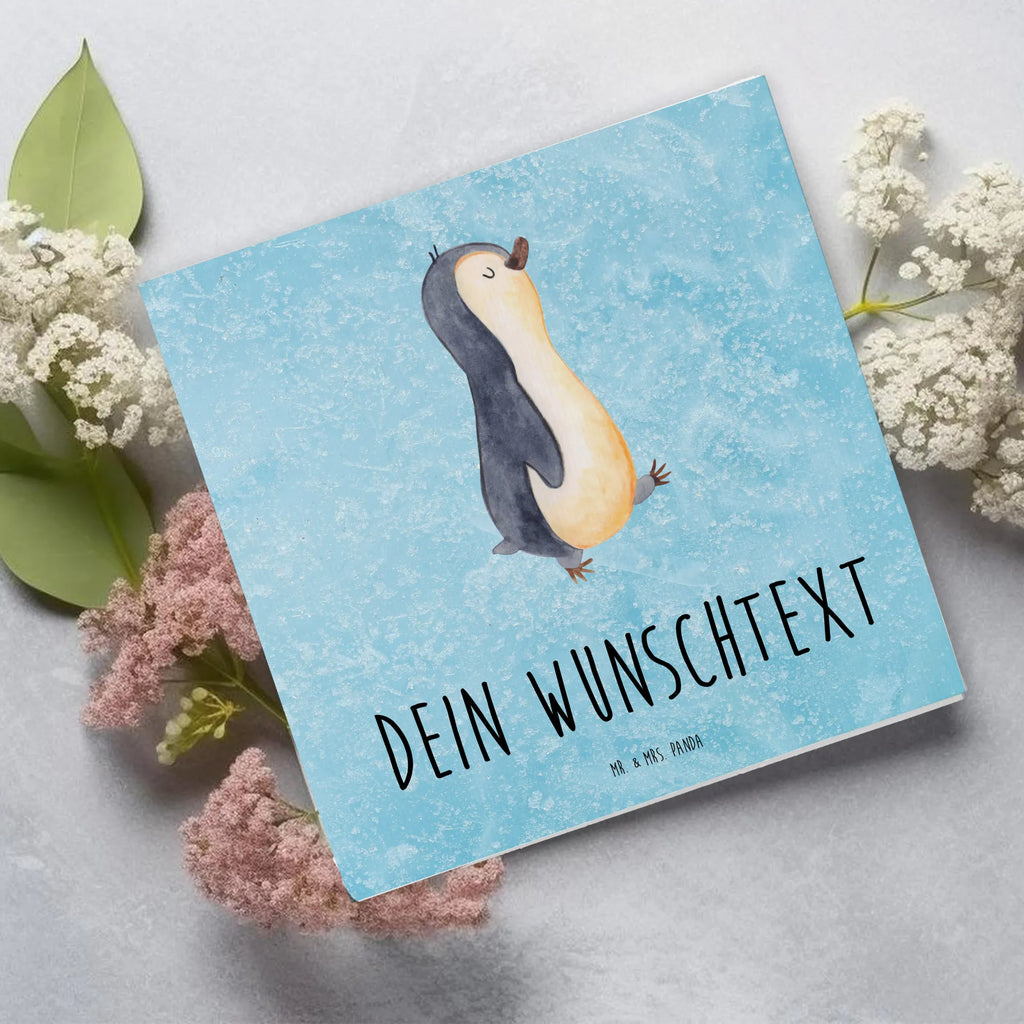 Personalized Deluxe Card Penguin march Grußkarte mit persönlichen Nachrichten, Grußkarte als Geldgeschenk, Grußkarte selbst gestalten, Personalisierte Karte, Personalisierte Glückwunschkarte, Personalisierte Einladungskarte, Grußkarte mit Namen, Personalisierte Grußkarte, Personalisierte Hochzeitskarte, Personalisierte Geburtstagskarte, Personalisiertere Klappkarte, Grußkarte selber drucken, Grußkarten personalisiert, Pinguin, Schwester, Bruder, Pinguine, Frühaufsteher, Langschläfer, Familie
