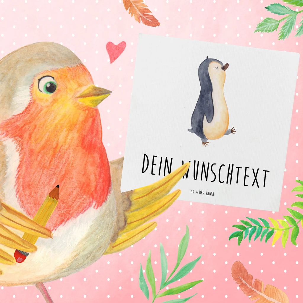 Personalized Deluxe Card Penguin march Grußkarte mit persönlichen Nachrichten, Grußkarte als Geldgeschenk, Grußkarte selbst gestalten, Personalisierte Karte, Personalisierte Glückwunschkarte, Personalisierte Einladungskarte, Grußkarte mit Namen, Personalisierte Grußkarte, Personalisierte Hochzeitskarte, Personalisierte Geburtstagskarte, Personalisiertere Klappkarte, Grußkarte selber drucken, Grußkarten personalisiert, Pinguin, Schwester, Bruder, Pinguine, Frühaufsteher, Langschläfer, Familie