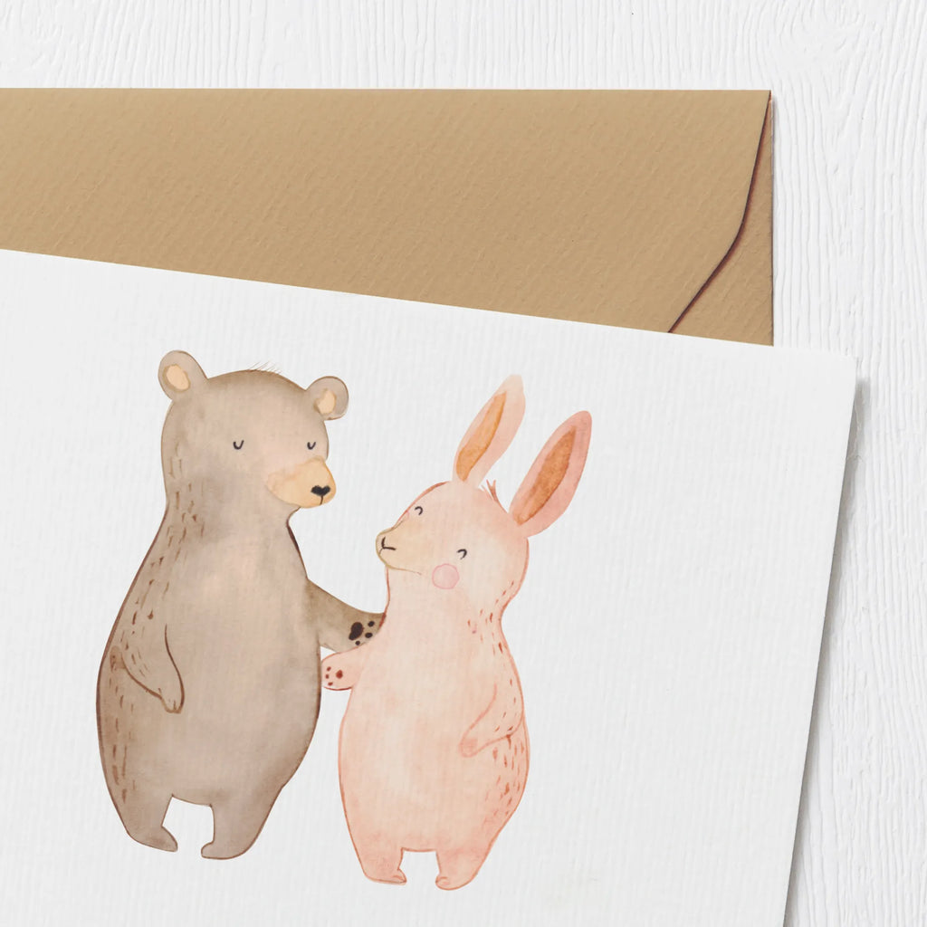 Personalisierte Deluxe Karte Bär und Hase Umarmen Personalisierte Karte, Personalisierte Glückwunschkarte, Grußkarte mit Namen, Personalisierte Hochzeitskarte, Personalisierte Einladungskarte, Grußkarten personalisiert, Grußkarte mit persönlichen Nachrichten, Personalisiertere Klappkarte, Personalisierte Geburtstagskarte, Personalisierte Grußkarte, Grußkarte als Geldgeschenk, Grußkarte selbst gestalten, Grußkarte selber drucken, Liebe, Partner, Freund, Freundin, Ehemann, Ehefrau, Heiraten, Verlobung, Heiratsantrag, Liebesgeschenk, Jahrestag, Hocheitstag, Hase, bester Freund, Freunde, Bärchen, best friends, Bär