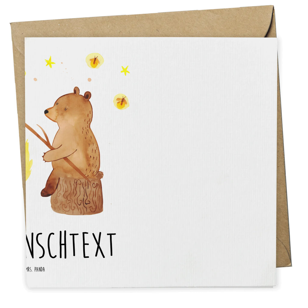 Personalized Deluxe Card Bear & Ladybird campfire Personalisierte Grußkarte, Grußkarte selbst gestalten, Personalisierte Einladungskarte, Personalisiertere Klappkarte, Grußkarten personalisiert, Personalisierte Geburtstagskarte, Grußkarte mit Namen, Personalisierte Karte, Grußkarte mit persönlichen Nachrichten, Grußkarte als Geldgeschenk, Personalisierte Hochzeitskarte, Personalisierte Glückwunschkarte, Grußkarte selber drucken, Bär, Teddy, Teddybär, Lagerfeuer