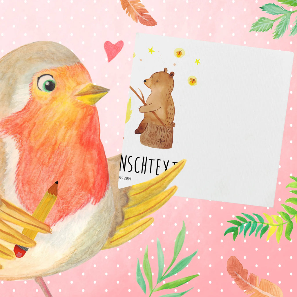 Personalized Deluxe Card Bear & Ladybird campfire Personalisierte Grußkarte, Grußkarte selbst gestalten, Personalisierte Einladungskarte, Personalisiertere Klappkarte, Grußkarten personalisiert, Personalisierte Geburtstagskarte, Grußkarte mit Namen, Personalisierte Karte, Grußkarte mit persönlichen Nachrichten, Grußkarte als Geldgeschenk, Personalisierte Hochzeitskarte, Personalisierte Glückwunschkarte, Grußkarte selber drucken, Bär, Teddy, Teddybär, Lagerfeuer