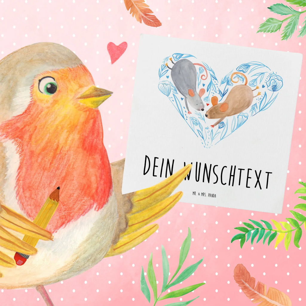 Personalisierte Deluxe Karte Mäuse Herz Personalisierte Einladungskarte, Personalisiertere Klappkarte, Grußkarte mit persönlichen Nachrichten, Personalisierte Hochzeitskarte, Personalisierte Karte, Grußkarte selber drucken, Grußkarte selbst gestalten, Personalisierte Geburtstagskarte, Grußkarten personalisiert, Personalisierte Glückwunschkarte, Grußkarte als Geldgeschenk, Grußkarte mit Namen, Personalisierte Grußkarte, Liebe, Partner, Freund, Freundin, Ehemann, Ehefrau, Heiraten, Verlobung, Heiratsantrag, Liebesgeschenk, Jahrestag, Hocheitstag, Mäuse, Maus, Gemeinsamkeit, Liebesbeweis, Hochzeit, Lieblingsmensch, Geschenk für zwei, Liebesbotschaft, Love