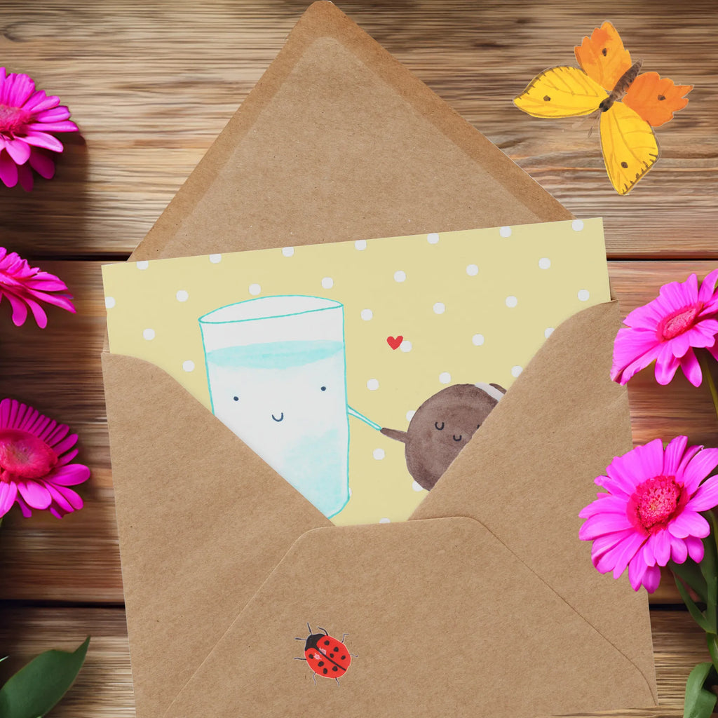 Personalisierte Deluxe Karte Milch Keks Personalisierte Einladungskarte, Personalisierte Karte, Grußkarte als Geldgeschenk, Grußkarte mit persönlichen Nachrichten, Grußkarten personalisiert, Grußkarte selbst gestalten, Grußkarte mit Namen, Personalisierte Glückwunschkarte, Personalisierte Geburtstagskarte, Grußkarte selber drucken, Personalisierte Hochzeitskarte, Personalisiertere Klappkarte, Personalisierte Grußkarte, Tiermotive, Gute Laune, lustige Sprüche, Tiere, Motiv süß, perfektes Paar, romantisch, Einladung Frühstück, Milch, Kekse, Kaffee, Keks, Cookie, Milk