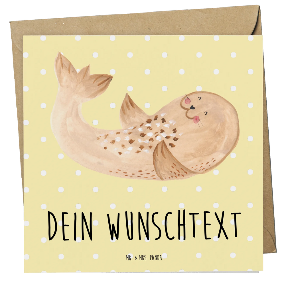 Personalized Deluxe Card seal Lay Personalisiertere Klappkarte, Grußkarte selber drucken, Personalisierte Grußkarte, Personalisierte Einladungskarte, Personalisierte Karte, Grußkarte selbst gestalten, Grußkarte mit persönlichen Nachrichten, Grußkarte mit Namen, Personalisierte Glückwunschkarte, Personalisierte Geburtstagskarte, Personalisierte Hochzeitskarte, Grußkarten personalisiert, Grußkarte als Geldgeschenk, Tiermotive, Gute Laune, lustige Sprüche, Tiere, Robbe, Robben, Meerestier, Ostsee, Seehund, Nordsee, Strand, Freude, Lachen