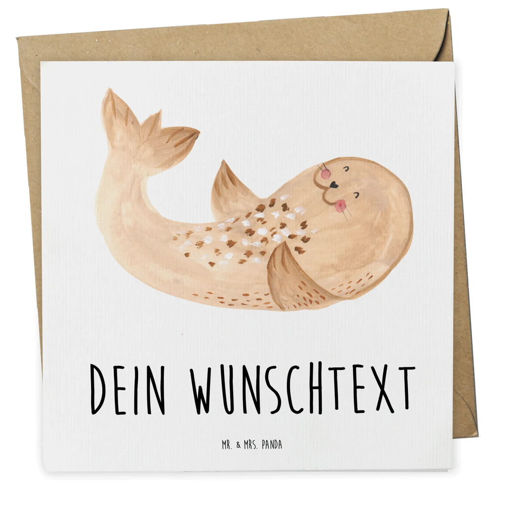 Personalized Deluxe Card seal Lay Personalisiertere Klappkarte, Grußkarte selber drucken, Personalisierte Grußkarte, Personalisierte Einladungskarte, Personalisierte Karte, Grußkarte selbst gestalten, Grußkarte mit persönlichen Nachrichten, Grußkarte mit Namen, Personalisierte Glückwunschkarte, Personalisierte Geburtstagskarte, Personalisierte Hochzeitskarte, Grußkarten personalisiert, Grußkarte als Geldgeschenk, Tiermotive, Gute Laune, lustige Sprüche, Tiere, Robbe, Robben, Meerestier, Ostsee, Seehund, Nordsee, Strand, Freude, Lachen