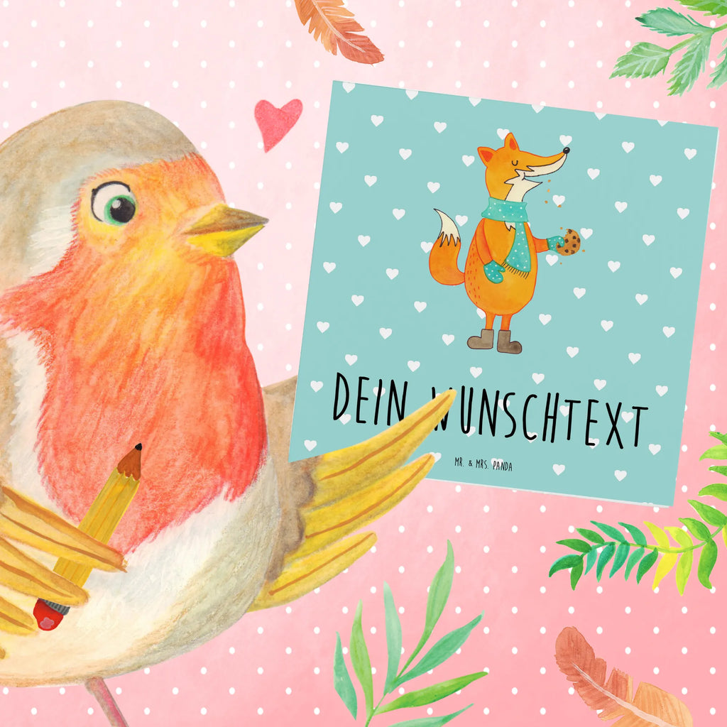 Personalisierte Deluxe Karte Fuchs Keks Grußkarte als Geldgeschenk, Personalisierte Grußkarte, Grußkarten personalisiert, Personalisierte Hochzeitskarte, Grußkarte mit persönlichen Nachrichten, Personalisierte Glückwunschkarte, Grußkarte selbst gestalten, Grußkarte selber drucken, Grußkarte mit Namen, Personalisierte Geburtstagskarte, Personalisierte Karte, Personalisiertere Klappkarte, Personalisierte Einladungskarte, Fuchs, Liebe, Plätzchen, Backen Spruch, Winter, Weihnachtszeit, Kekse, Küche Deko, Füchse