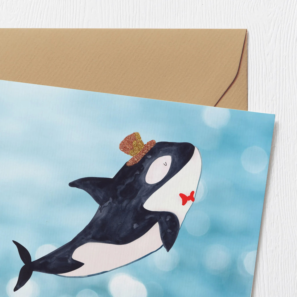 Personalisierte Deluxe Karte Orca Zylinder Grußkarte als Geldgeschenk, Grußkarte selbst gestalten, Personalisierte Karte, Personalisierte Hochzeitskarte, Grußkarte mit persönlichen Nachrichten, Grußkarten personalisiert, Personalisierte Einladungskarte, Personalisierte Glückwunschkarte, Personalisiertere Klappkarte, Personalisierte Grußkarte, Grußkarte mit Namen, Grußkarte selber drucken, Personalisierte Geburtstagskarte, Meerestiere, Meer, Urlaub, Fest, Fete, Glitzer, Glückwunsch, Konfetti, Glitter, Narwal, Orca, Feier, Geburtstag
