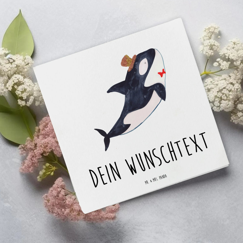 Personalisierte Deluxe Karte Orca Zylinder Grußkarte als Geldgeschenk, Grußkarte selbst gestalten, Personalisierte Karte, Personalisierte Hochzeitskarte, Grußkarte mit persönlichen Nachrichten, Grußkarten personalisiert, Personalisierte Einladungskarte, Personalisierte Glückwunschkarte, Personalisiertere Klappkarte, Personalisierte Grußkarte, Grußkarte mit Namen, Grußkarte selber drucken, Personalisierte Geburtstagskarte, Meerestiere, Meer, Urlaub, Fest, Fete, Glitzer, Glückwunsch, Konfetti, Glitter, Narwal, Orca, Feier, Geburtstag
