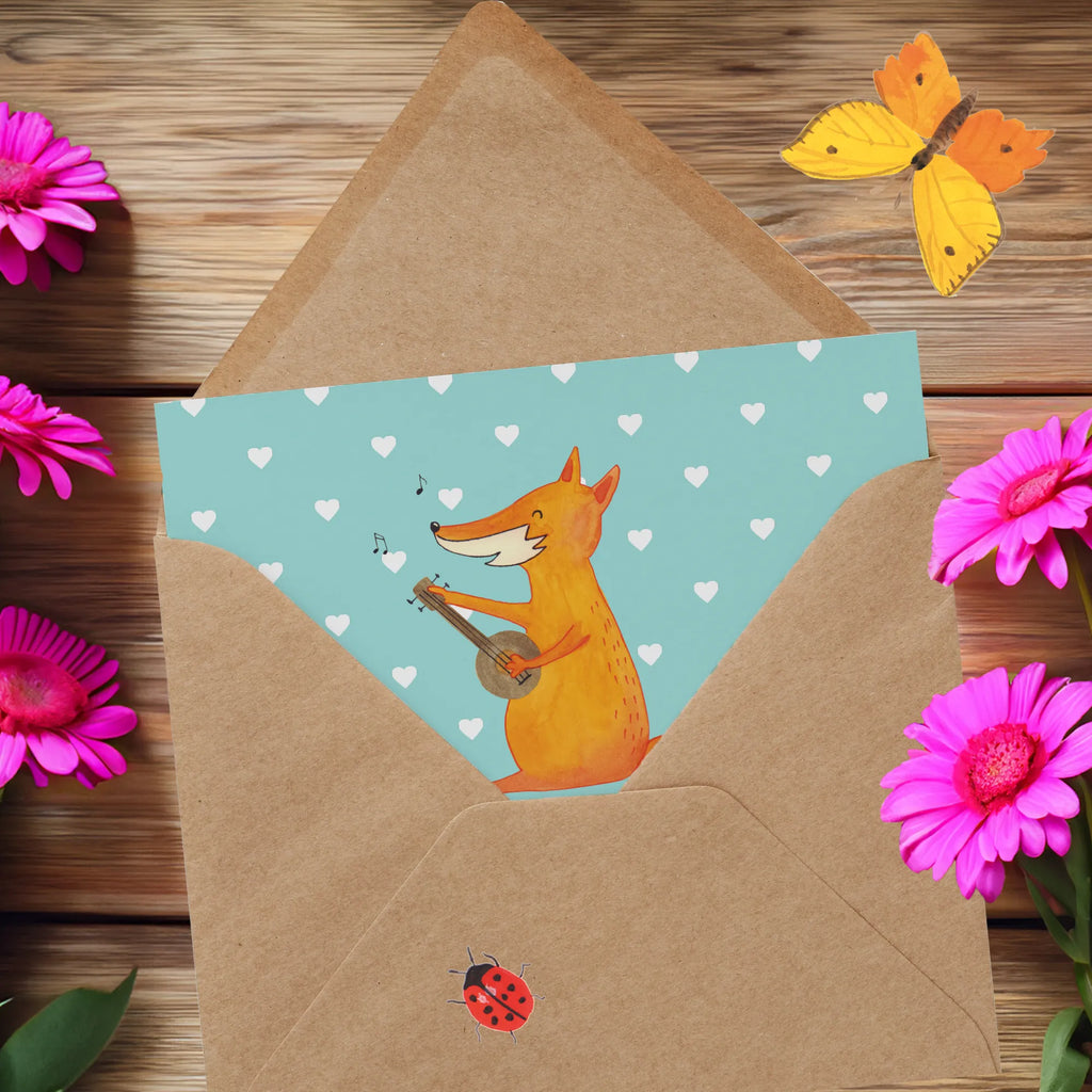 Personalisierte Deluxe Karte Fuchs Gitarre Grußkarte mit persönlichen Nachrichten, Grußkarte selbst gestalten, Grußkarten personalisiert, Personalisierte Geburtstagskarte, Personalisierte Karte, Personalisierte Glückwunschkarte, Grußkarte selber drucken, Personalisiertere Klappkarte, Grußkarte als Geldgeschenk, Personalisierte Hochzeitskarte, Personalisierte Grußkarte, Personalisierte Einladungskarte, Grußkarte mit Namen, Fuchs, Sänger, Gitarre, Musik Spruch, Sängerin, Geschenk Musiker, Füchse, Musikerin