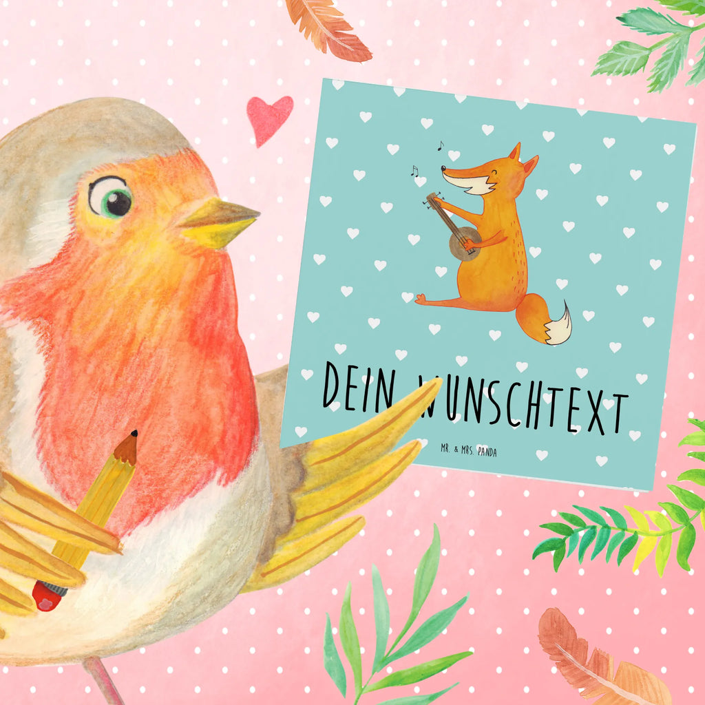 Personalisierte Deluxe Karte Fuchs Gitarre Grußkarte mit persönlichen Nachrichten, Grußkarte selbst gestalten, Grußkarten personalisiert, Personalisierte Geburtstagskarte, Personalisierte Karte, Personalisierte Glückwunschkarte, Grußkarte selber drucken, Personalisiertere Klappkarte, Grußkarte als Geldgeschenk, Personalisierte Hochzeitskarte, Personalisierte Grußkarte, Personalisierte Einladungskarte, Grußkarte mit Namen, Fuchs, Sänger, Gitarre, Musik Spruch, Sängerin, Geschenk Musiker, Füchse, Musikerin