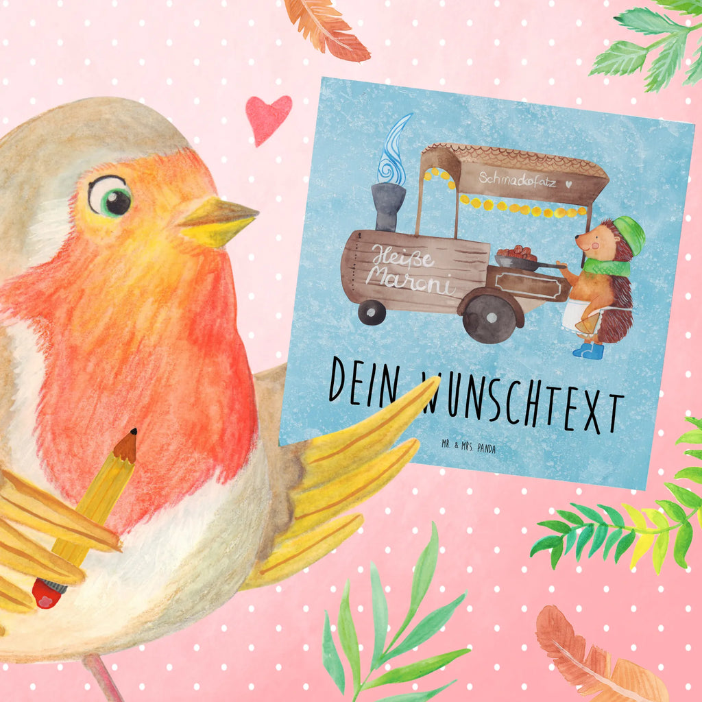 Personalisierte Deluxe Karte Igel Maronen Grußkarte selber drucken, Grußkarte mit persönlichen Nachrichten, Personalisierte Einladungskarte, Personalisierte Geburtstagskarte, Grußkarte selbst gestalten, Grußkarten personalisiert, Personalisierte Hochzeitskarte, Grußkarte mit Namen, Personalisierte Glückwunschkarte, Grußkarte als Geldgeschenk, Personalisiertere Klappkarte, Personalisierte Karte, Personalisierte Grußkarte, Winter, Weihnachten, Weihnachtsdeko, Nikolaus, Advent, Heiligabend, Wintermotiv, Weihnachtsmarkt, Kastanien, Duft, Maronen