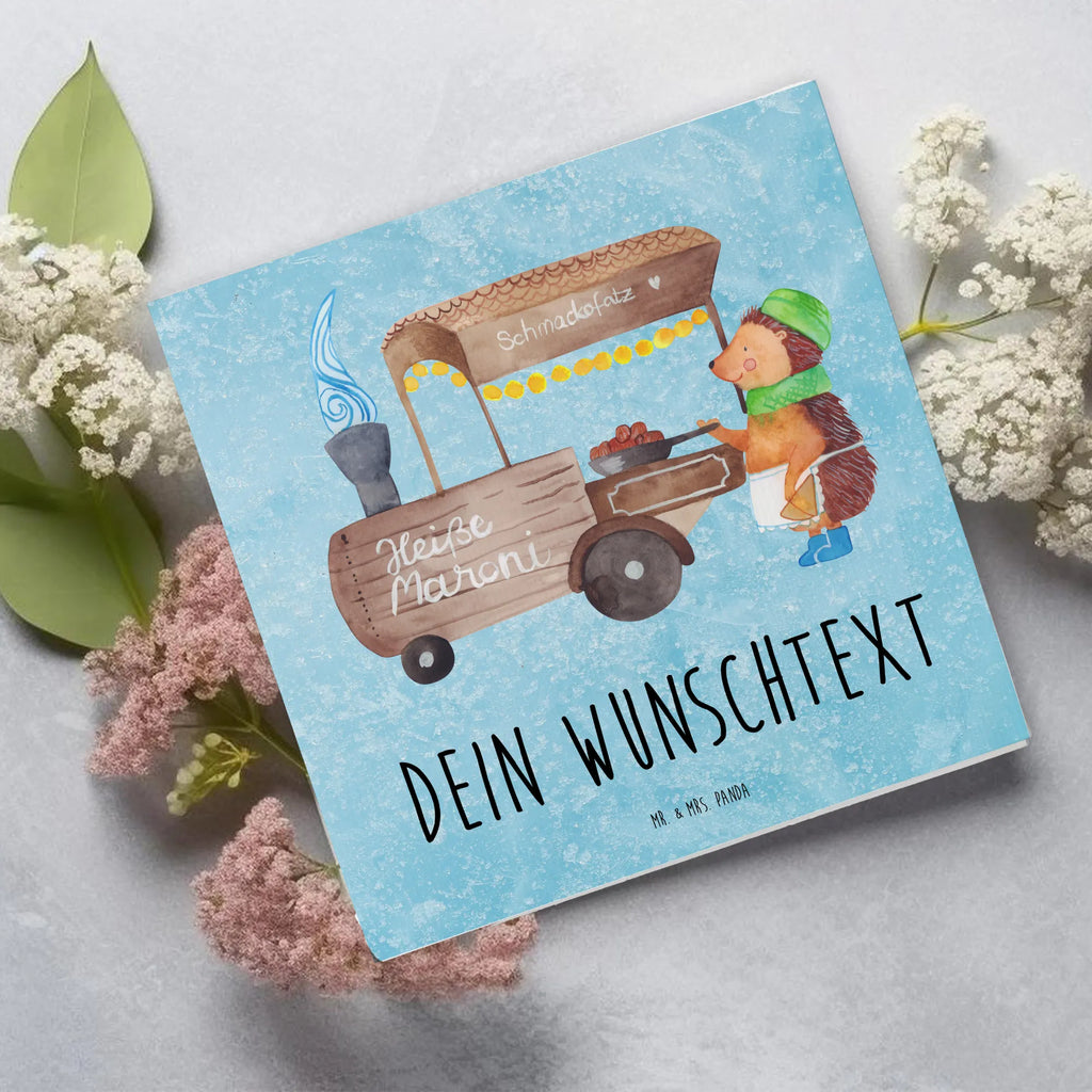 Personalisierte Deluxe Karte Igel Maronen Grußkarte selber drucken, Grußkarte mit persönlichen Nachrichten, Personalisierte Einladungskarte, Personalisierte Geburtstagskarte, Grußkarte selbst gestalten, Grußkarten personalisiert, Personalisierte Hochzeitskarte, Grußkarte mit Namen, Personalisierte Glückwunschkarte, Grußkarte als Geldgeschenk, Personalisiertere Klappkarte, Personalisierte Karte, Personalisierte Grußkarte, Winter, Weihnachten, Weihnachtsdeko, Nikolaus, Advent, Heiligabend, Wintermotiv, Weihnachtsmarkt, Kastanien, Duft, Maronen