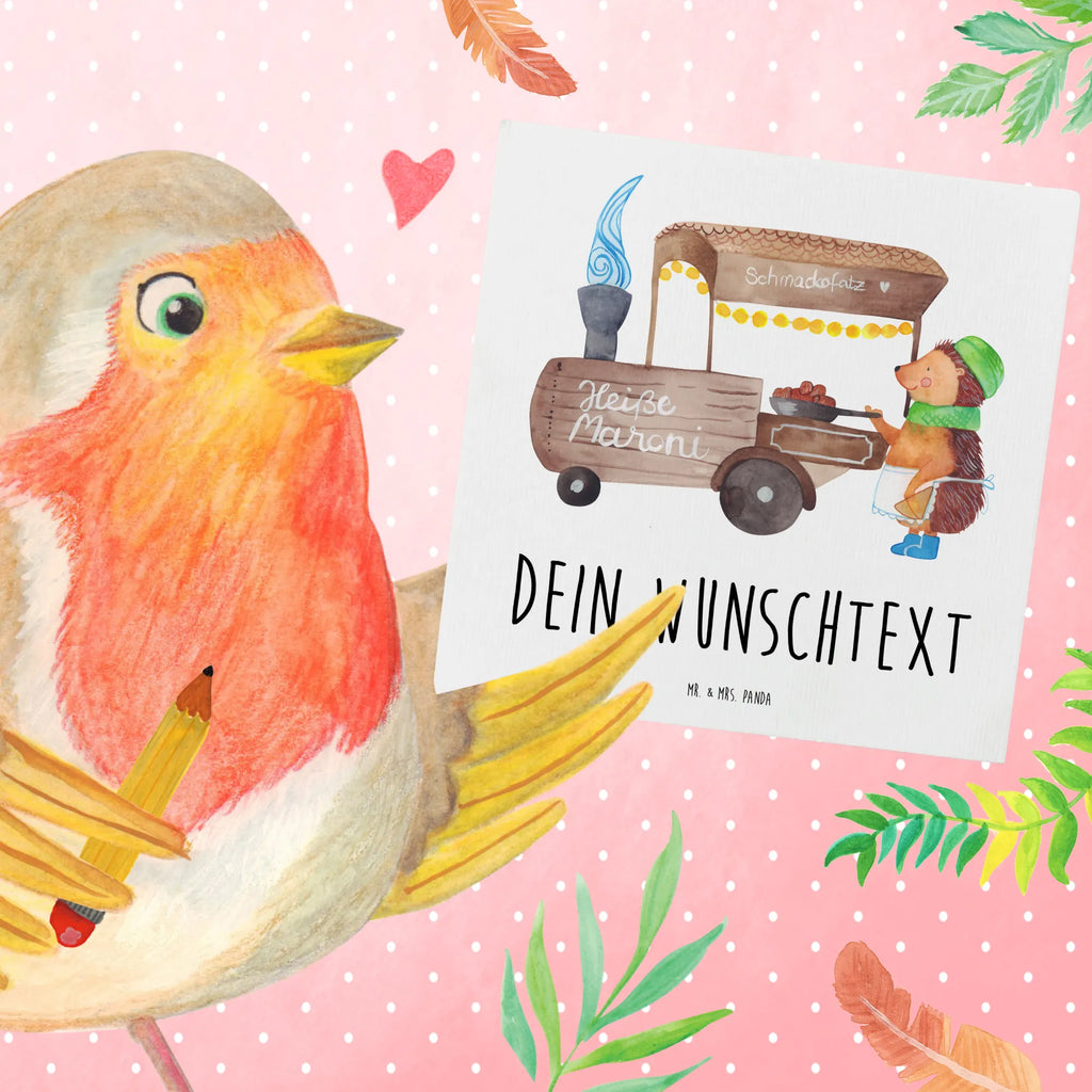 Personalisierte Deluxe Karte Igel Maronen Grußkarte selber drucken, Grußkarte mit persönlichen Nachrichten, Personalisierte Einladungskarte, Personalisierte Geburtstagskarte, Grußkarte selbst gestalten, Grußkarten personalisiert, Personalisierte Hochzeitskarte, Grußkarte mit Namen, Personalisierte Glückwunschkarte, Grußkarte als Geldgeschenk, Personalisiertere Klappkarte, Personalisierte Karte, Personalisierte Grußkarte, Winter, Weihnachten, Weihnachtsdeko, Nikolaus, Advent, Heiligabend, Wintermotiv, Weihnachtsmarkt, Kastanien, Duft, Maronen