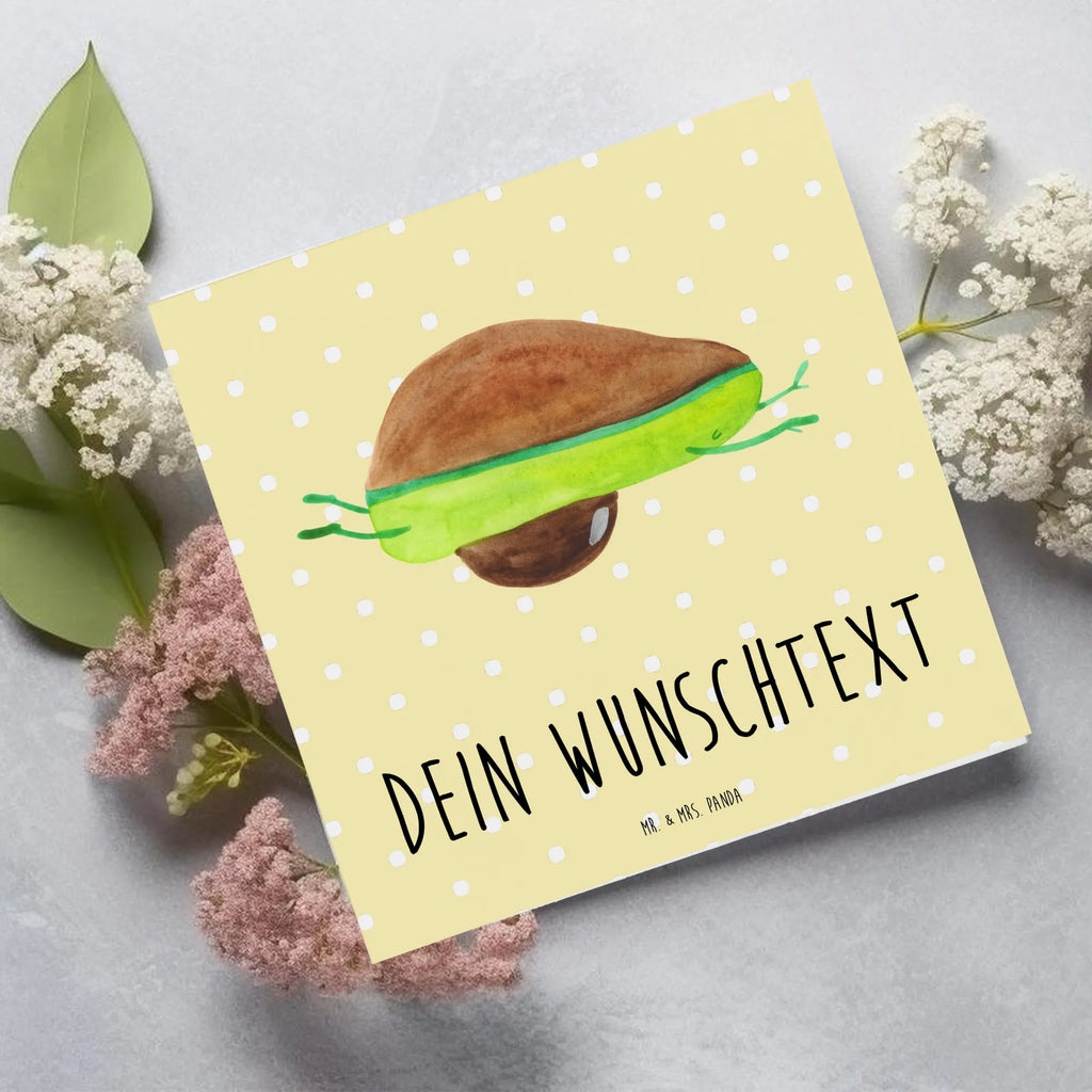 Personalized Deluxe Card avocado yoga Personalisiertere Klappkarte, Grußkarte selber drucken, Personalisierte Einladungskarte, Personalisierte Hochzeitskarte, Grußkarte als Geldgeschenk, Personalisierte Grußkarte, Grußkarte selbst gestalten, Grußkarte mit Namen, Grußkarten personalisiert, Personalisierte Karte, Personalisierte Glückwunschkarte, Grußkarte mit persönlichen Nachrichten, Personalisierte Geburtstagskarte, Avocado, Veggie, Vegan, Gesund, Avocado Yoga Vegan