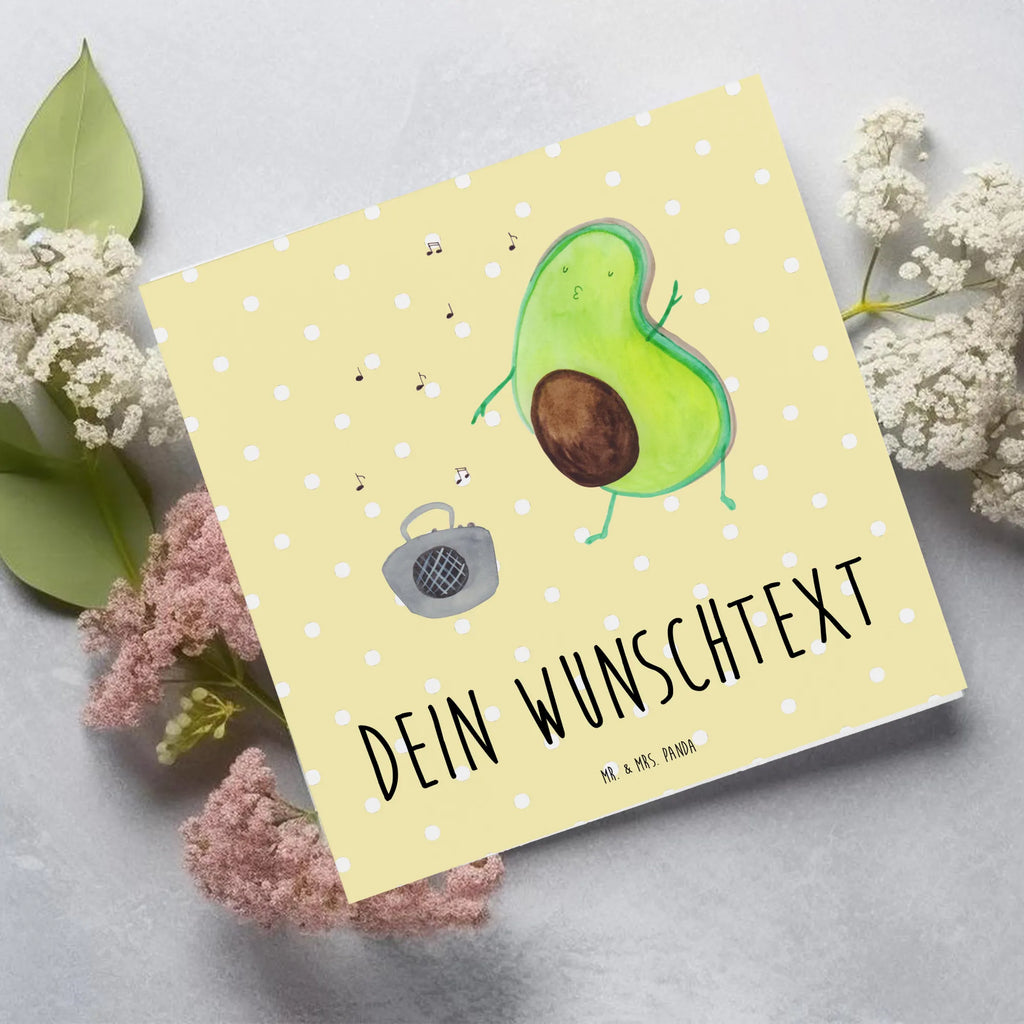 Personalized Deluxe Card avocado Dance Personalisierte Karte, Personalisierte Geburtstagskarte, Grußkarten personalisiert, Personalisierte Hochzeitskarte, Personalisierte Glückwunschkarte, Personalisierte Grußkarte, Grußkarte selbst gestalten, Grußkarte mit Namen, Grußkarte als Geldgeschenk, Personalisierte Einladungskarte, Grußkarte mit persönlichen Nachrichten, Personalisiertere Klappkarte, Grußkarte selber drucken, Avocado, Veggie, Vegan, Gesund
