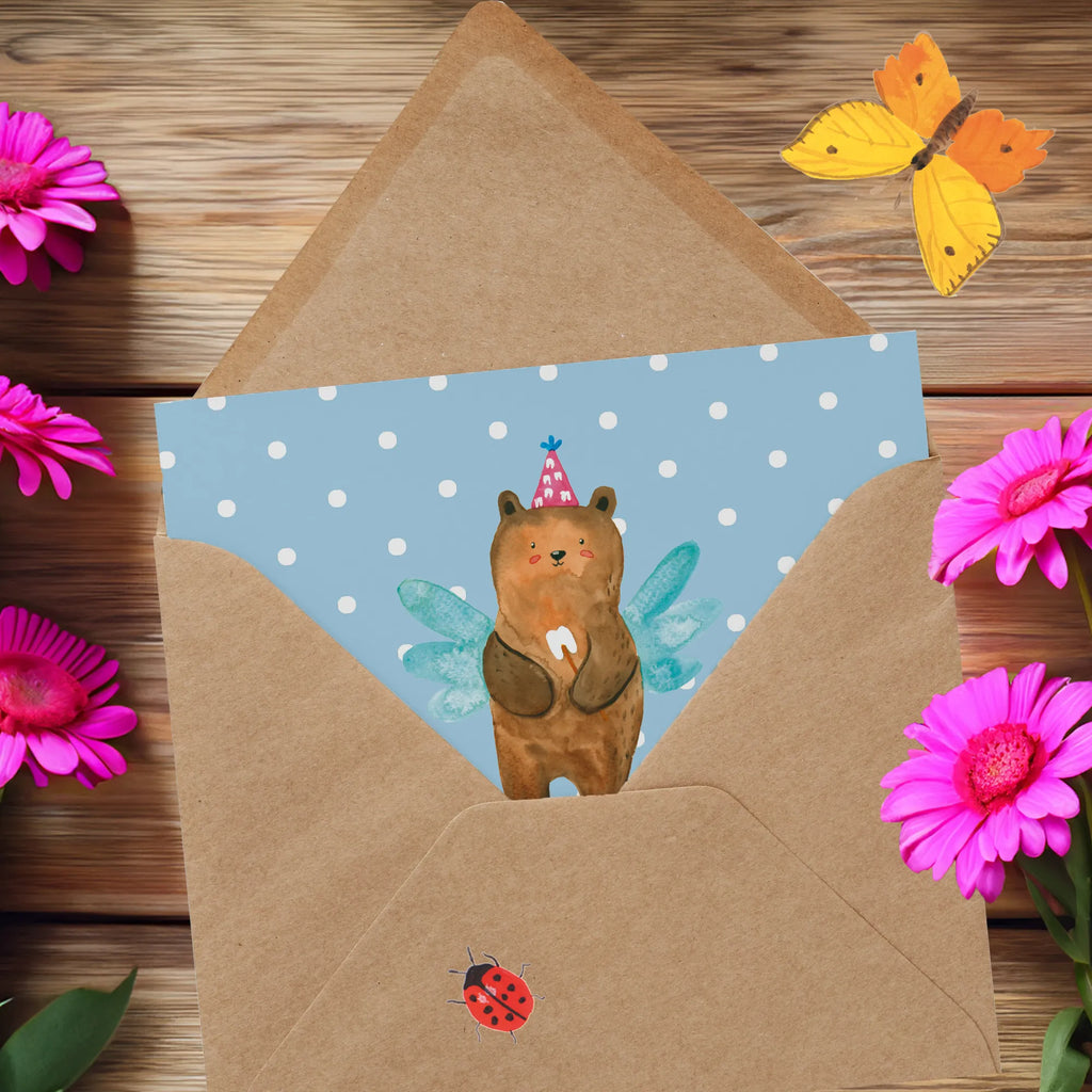 Personalized Deluxe Card bear tooth fairy Grußkarte als Geldgeschenk, Personalisierte Hochzeitskarte, Grußkarten personalisiert, Grußkarte mit Namen, Personalisierte Geburtstagskarte, Personalisierte Karte, Grußkarte mit persönlichen Nachrichten, Personalisierte Einladungskarte, Personalisierte Grußkarte, Personalisiertere Klappkarte, Grußkarte selber drucken, Personalisierte Glückwunschkarte, Grußkarte selbst gestalten, Bär, Teddy, Teddybär, Erster Zahn, Fee, Zahnfee, Milchzahn