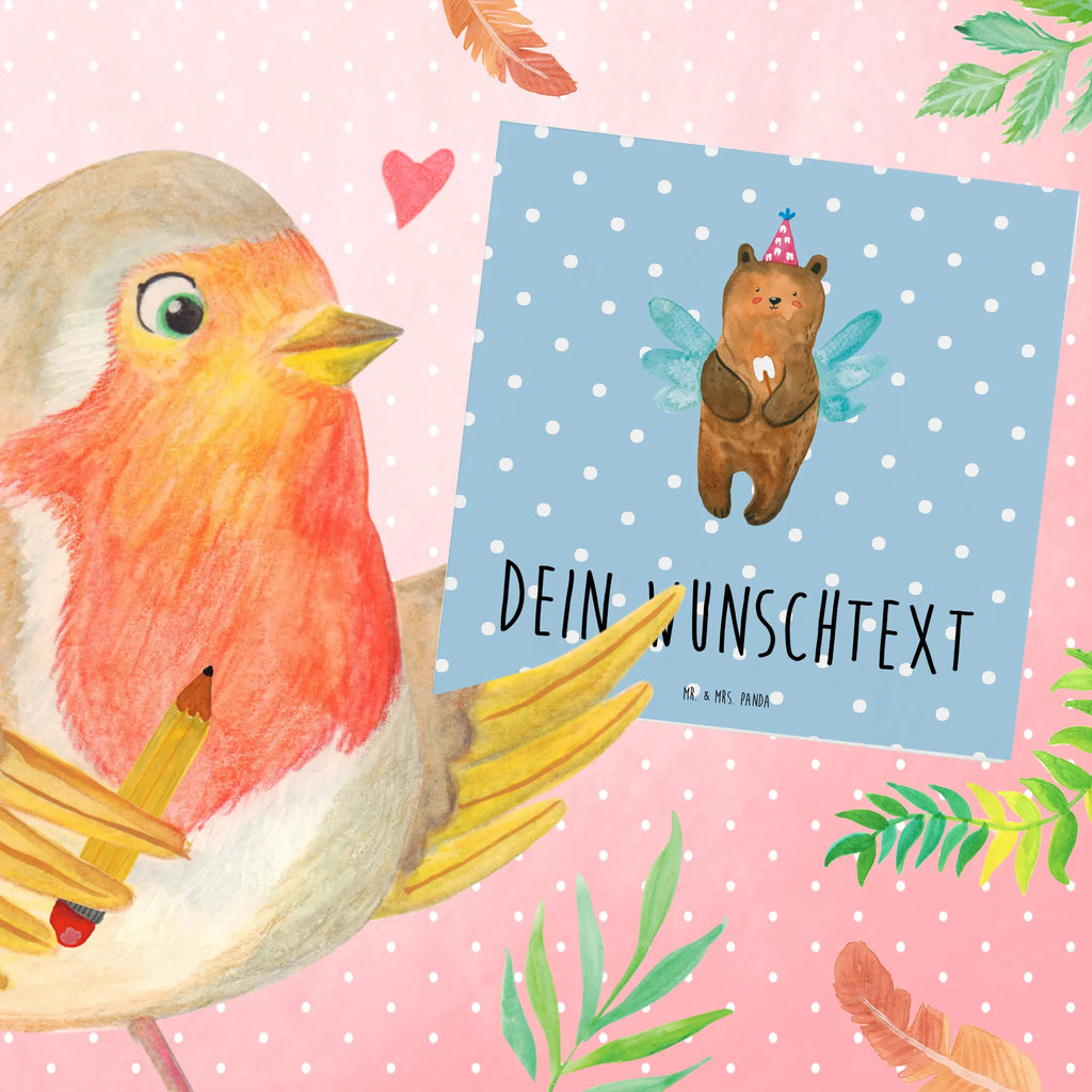 Personalized Deluxe Card bear tooth fairy Grußkarte als Geldgeschenk, Personalisierte Hochzeitskarte, Grußkarten personalisiert, Grußkarte mit Namen, Personalisierte Geburtstagskarte, Personalisierte Karte, Grußkarte mit persönlichen Nachrichten, Personalisierte Einladungskarte, Personalisierte Grußkarte, Personalisiertere Klappkarte, Grußkarte selber drucken, Personalisierte Glückwunschkarte, Grußkarte selbst gestalten, Bär, Teddy, Teddybär, Erster Zahn, Fee, Zahnfee, Milchzahn