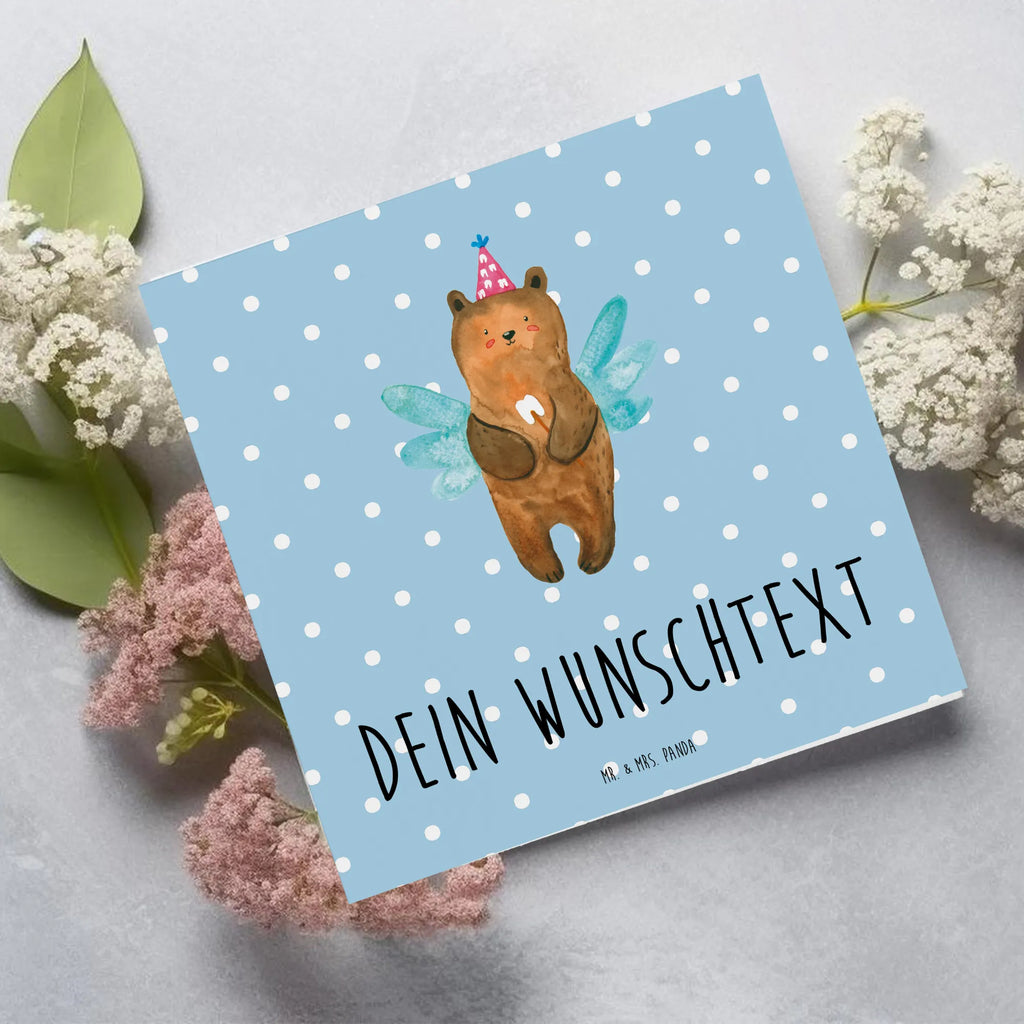 Personalized Deluxe Card bear tooth fairy Grußkarte als Geldgeschenk, Personalisierte Hochzeitskarte, Grußkarten personalisiert, Grußkarte mit Namen, Personalisierte Geburtstagskarte, Personalisierte Karte, Grußkarte mit persönlichen Nachrichten, Personalisierte Einladungskarte, Personalisierte Grußkarte, Personalisiertere Klappkarte, Grußkarte selber drucken, Personalisierte Glückwunschkarte, Grußkarte selbst gestalten, Bär, Teddy, Teddybär, Erster Zahn, Fee, Zahnfee, Milchzahn