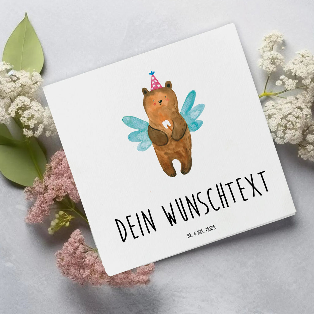 Personalized Deluxe Card bear tooth fairy Grußkarte als Geldgeschenk, Personalisierte Hochzeitskarte, Grußkarten personalisiert, Grußkarte mit Namen, Personalisierte Geburtstagskarte, Personalisierte Karte, Grußkarte mit persönlichen Nachrichten, Personalisierte Einladungskarte, Personalisierte Grußkarte, Personalisiertere Klappkarte, Grußkarte selber drucken, Personalisierte Glückwunschkarte, Grußkarte selbst gestalten, Bär, Teddy, Teddybär, Erster Zahn, Fee, Zahnfee, Milchzahn