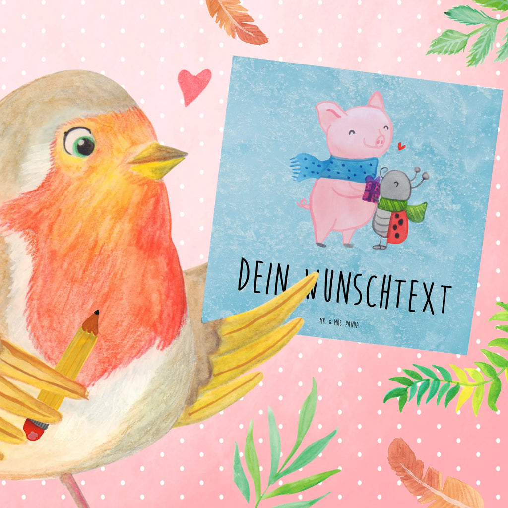 Personalized Deluxe Card Glow Pig Snuggle Personalisierte Hochzeitskarte, Personalisierte Karte, Grußkarte als Geldgeschenk, Personalisiertere Klappkarte, Grußkarte mit persönlichen Nachrichten, Personalisierte Grußkarte, Personalisierte Geburtstagskarte, Personalisierte Einladungskarte, Grußkarte mit Namen, Grußkarte selbst gestalten, Personalisierte Glückwunschkarte, Grußkarte selber drucken, Grußkarten personalisiert, Winter, Weihnachten, Weihnachtsdeko, Nikolaus, Advent, Heiligabend, Wintermotiv, Glühwein ist köstlich Spruch, Glühwein Liebhaber Geschenk, Handgezeichnetes Glühschwein, Smörle der stolze Marienkäfer, Kreatives Glühschwein Design, Herzliches Marienkäfer Motiv, Romantische Geschenkidee Glühwein, Winterlicher Glühwein Spruch, Marienkäfer in Winterkleidung, Süßer Marienkäfer gibt Geschenk