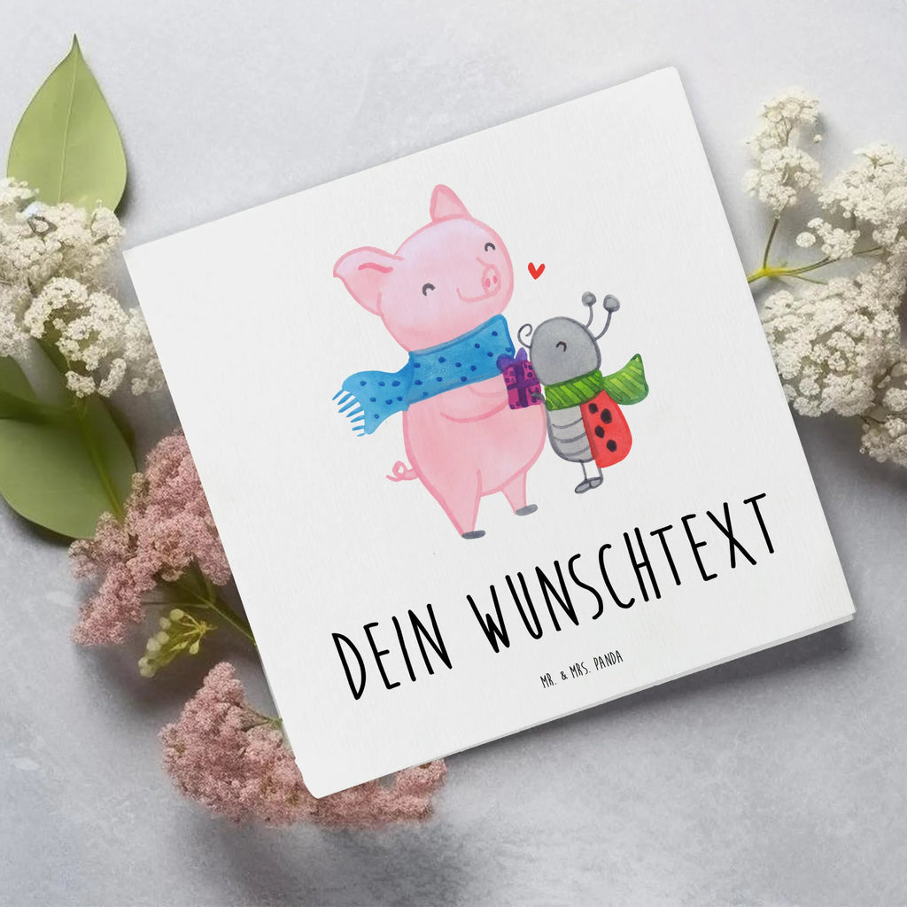 Personalized Deluxe Card Glow Pig Snuggle Personalisierte Hochzeitskarte, Personalisierte Karte, Grußkarte als Geldgeschenk, Personalisiertere Klappkarte, Grußkarte mit persönlichen Nachrichten, Personalisierte Grußkarte, Personalisierte Geburtstagskarte, Personalisierte Einladungskarte, Grußkarte mit Namen, Grußkarte selbst gestalten, Personalisierte Glückwunschkarte, Grußkarte selber drucken, Grußkarten personalisiert, Winter, Weihnachten, Weihnachtsdeko, Nikolaus, Advent, Heiligabend, Wintermotiv, Glühwein ist köstlich Spruch, Glühwein Liebhaber Geschenk, Handgezeichnetes Glühschwein, Smörle der stolze Marienkäfer, Kreatives Glühschwein Design, Herzliches Marienkäfer Motiv, Romantische Geschenkidee Glühwein, Winterlicher Glühwein Spruch, Marienkäfer in Winterkleidung, Süßer Marienkäfer gibt Geschenk