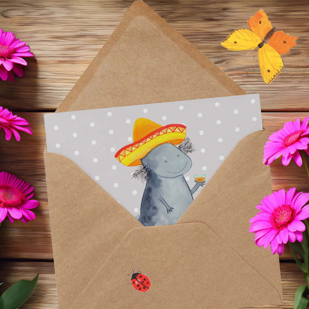 Personalized Deluxe Card axolotl tequila Personalisiertere Klappkarte, Personalisierte Glückwunschkarte, Grußkarte mit Namen, Grußkarte selbst gestalten, Grußkarte mit persönlichen Nachrichten, Grußkarte als Geldgeschenk, Personalisierte Hochzeitskarte, Personalisierte Grußkarte, Personalisierte Geburtstagskarte, Personalisierte Karte, Grußkarte selber drucken, Personalisierte Einladungskarte, Grußkarten personalisiert, Axolotl, Molch, Spruch, Mexico, Zitrone, Sombrero, Motivation, Lurche, Axolot, Lurch, Tequila, Feuersalamander, Schwanzlurch, Mexiko, Feuerdrache
