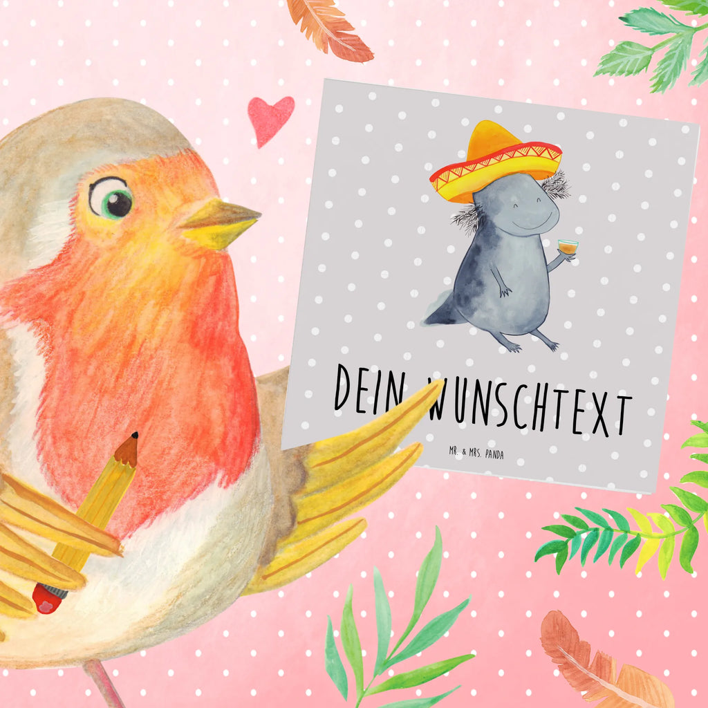 Personalized Deluxe Card axolotl tequila Personalisiertere Klappkarte, Personalisierte Glückwunschkarte, Grußkarte mit Namen, Grußkarte selbst gestalten, Grußkarte mit persönlichen Nachrichten, Grußkarte als Geldgeschenk, Personalisierte Hochzeitskarte, Personalisierte Grußkarte, Personalisierte Geburtstagskarte, Personalisierte Karte, Grußkarte selber drucken, Personalisierte Einladungskarte, Grußkarten personalisiert, Axolotl, Molch, Spruch, Mexico, Zitrone, Sombrero, Motivation, Lurche, Axolot, Lurch, Tequila, Feuersalamander, Schwanzlurch, Mexiko, Feuerdrache