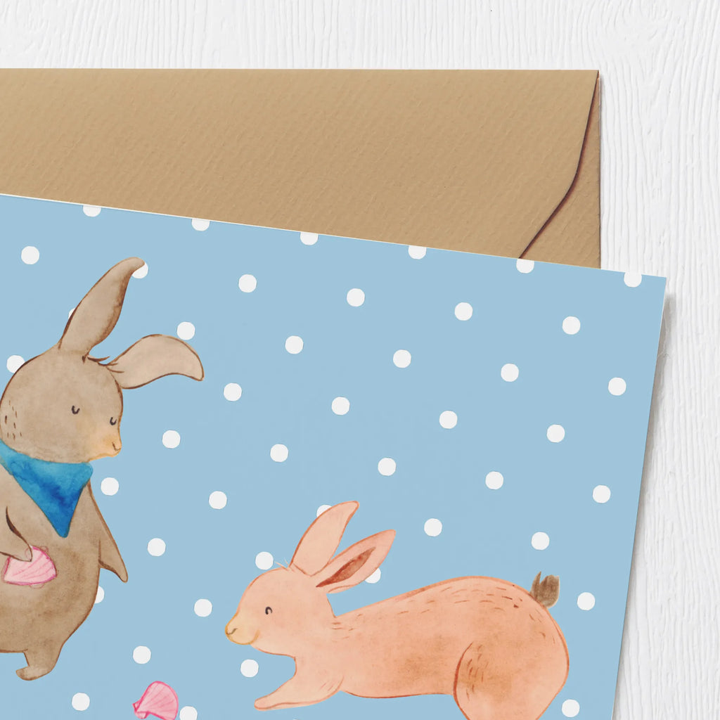 Personalized Deluxe Card Bunnies with seashell Personalisierte Geburtstagskarte, Personalisierte Einladungskarte, Personalisiertere Klappkarte, Grußkarte selbst gestalten, Grußkarte selber drucken, Grußkarte als Geldgeschenk, Personalisierte Glückwunschkarte, Grußkarten personalisiert, Personalisierte Hochzeitskarte, Grußkarte mit Namen, Personalisierte Grußkarte, Grußkarte mit persönlichen Nachrichten, Personalisierte Karte, Familie, Vatertag, Muttertag, Bruder, Schwester, Mama, Papa, Oma, Opa, BFF, Muscheln, beste Freundin, Freundinnen, Freundin, best friends, Hasen, Muscheln sammeln, Meer
