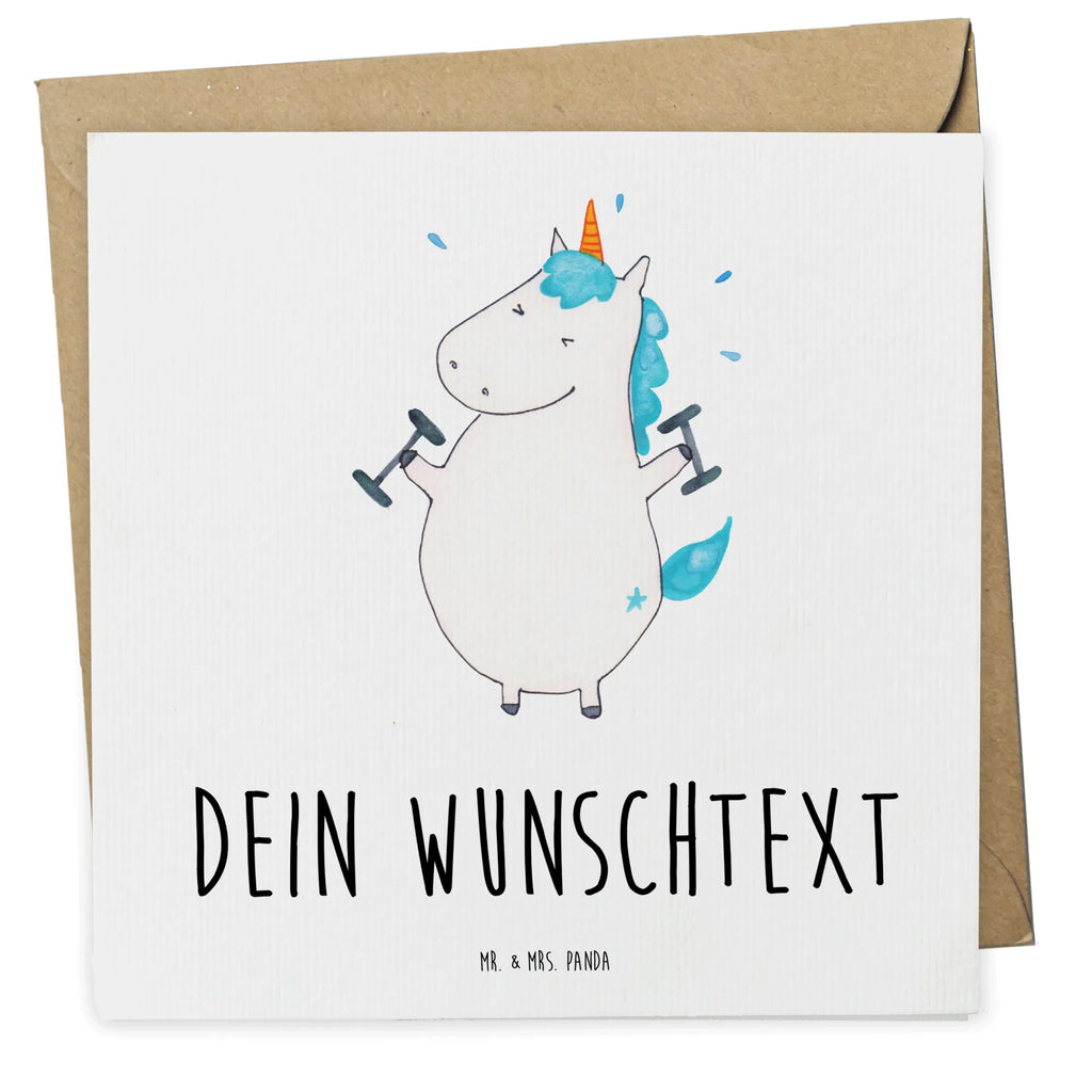 Personalisierte Deluxe Karte Einhorn Fitness Grußkarte als Geldgeschenk, Personalisierte Hochzeitskarte, Personalisierte Einladungskarte, Personalisierte Karte, Personalisiertere Klappkarte, Grußkarte selbst gestalten, Personalisierte Geburtstagskarte, Personalisierte Grußkarte, Grußkarte selber drucken, Grußkarte mit Namen, Grußkarte mit persönlichen Nachrichten, Grußkarten personalisiert, Personalisierte Glückwunschkarte, Einhorn, Einhörner, Einhorn Deko, Unicorn, Pumpen, Sixpack, Abnehmen, Fitness, Diät, Fitnessstudio, Sport, Geräte, Gym