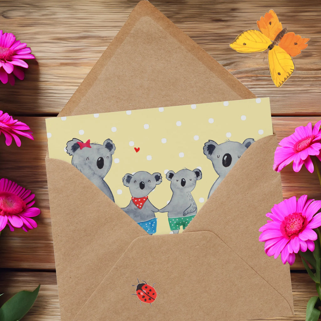 Personalisierte Deluxe Karte Koala Familie zwei Grußkarte als Geldgeschenk, Personalisierte Geburtstagskarte, Personalisierte Glückwunschkarte, Personalisierte Hochzeitskarte, Grußkarte mit persönlichen Nachrichten, Grußkarte selbst gestalten, Grußkarten personalisiert, Personalisierte Einladungskarte, Personalisiertere Klappkarte, Grußkarte mit Namen, Personalisierte Karte, Personalisierte Grußkarte, Grußkarte selber drucken, Familie, Vatertag, Muttertag, Bruder, Schwester, Mama, Papa, Oma, Opa, Koalabär, Lieblingsfamilie, Koalafamilie, Familienleben, beste Familie, Koala, Familienzeit
