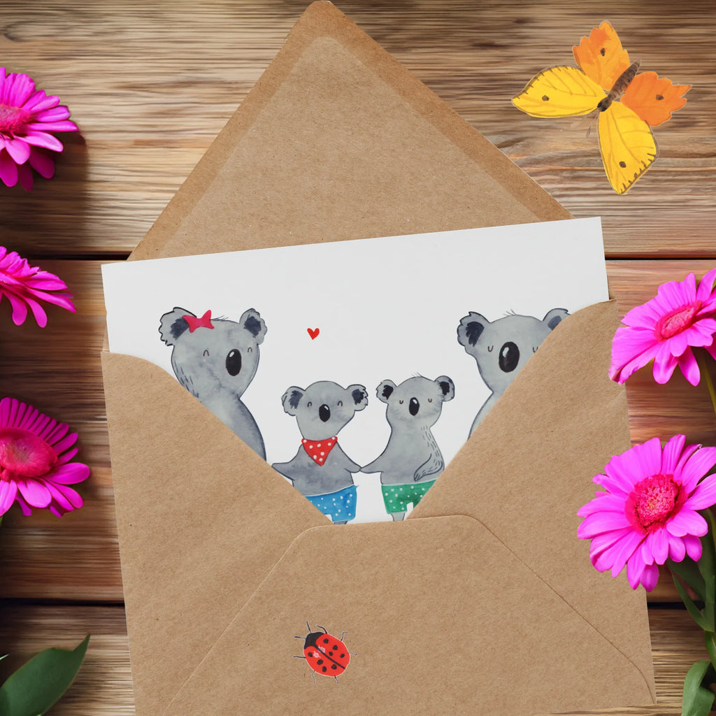 Personalisierte Deluxe Karte Koala Familie zwei Grußkarte als Geldgeschenk, Personalisierte Geburtstagskarte, Personalisierte Glückwunschkarte, Personalisierte Hochzeitskarte, Grußkarte mit persönlichen Nachrichten, Grußkarte selbst gestalten, Grußkarten personalisiert, Personalisierte Einladungskarte, Personalisiertere Klappkarte, Grußkarte mit Namen, Personalisierte Karte, Personalisierte Grußkarte, Grußkarte selber drucken, Familie, Vatertag, Muttertag, Bruder, Schwester, Mama, Papa, Oma, Opa, Koalabär, Lieblingsfamilie, Koalafamilie, Familienleben, beste Familie, Koala, Familienzeit