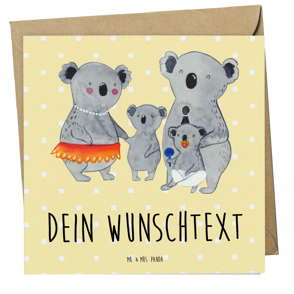 Personalized Deluxe Card Koala Family Personalisierte Karte, Personalisierte Geburtstagskarte, Grußkarte selber drucken, Grußkarte selbst gestalten, Personalisierte Grußkarte, Personalisiertere Klappkarte, Grußkarten personalisiert, Grußkarte als Geldgeschenk, Grußkarte mit Namen, Personalisierte Glückwunschkarte, Personalisierte Einladungskarte, Personalisierte Hochzeitskarte, Grußkarte mit persönlichen Nachrichten, Familie, Vatertag, Muttertag, Bruder, Schwester, Mama, Papa, Oma, Opa, Koala, Familienleben, Family, Geschwister, Koalas, Kinder
