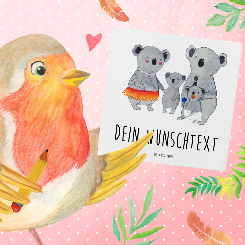 Personalized Deluxe Card Koala Family Personalisierte Karte, Personalisierte Geburtstagskarte, Grußkarte selber drucken, Grußkarte selbst gestalten, Personalisierte Grußkarte, Personalisiertere Klappkarte, Grußkarten personalisiert, Grußkarte als Geldgeschenk, Grußkarte mit Namen, Personalisierte Glückwunschkarte, Personalisierte Einladungskarte, Personalisierte Hochzeitskarte, Grußkarte mit persönlichen Nachrichten, Familie, Vatertag, Muttertag, Bruder, Schwester, Mama, Papa, Oma, Opa, Koala, Familienleben, Family, Geschwister, Koalas, Kinder