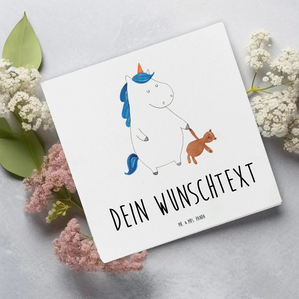 Personalized Deluxe Card unicorn teddy Personalisierte Hochzeitskarte, Grußkarte selber drucken, Personalisierte Einladungskarte, Personalisierte Geburtstagskarte, Personalisierte Glückwunschkarte, Grußkarte selbst gestalten, Personalisierte Karte, Grußkarten personalisiert, Personalisiertere Klappkarte, Grußkarte mit persönlichen Nachrichten, Grußkarte mit Namen, Grußkarte als Geldgeschenk, Personalisierte Grußkarte, Einhorn, Einhörner, Einhorn Deko, Unicorn, Träumen, gute Nacht, Singleleben, schlafen, Bett, Single, Freundin