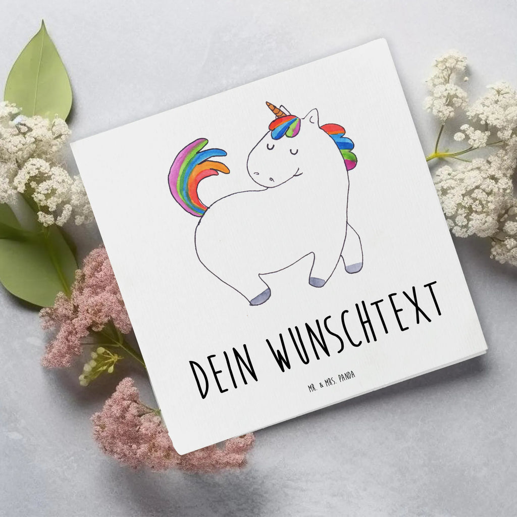 Personalisierte Deluxe Karte Einhorn Stolzieren Grußkarte mit persönlichen Nachrichten, Personalisierte Karte, Grußkarte selber drucken, Personalisierte Grußkarte, Personalisierte Einladungskarte, Personalisierte Hochzeitskarte, Personalisierte Geburtstagskarte, Grußkarte mit Namen, Grußkarte selbst gestalten, Grußkarte als Geldgeschenk, Personalisiertere Klappkarte, Personalisierte Glückwunschkarte, Grußkarten personalisiert, Einhorn, Einhörner, Einhorn Deko, Unicorn, anders, Reiter, Reiten, Geschenk, stolz, bunt, Pferd, Freundin