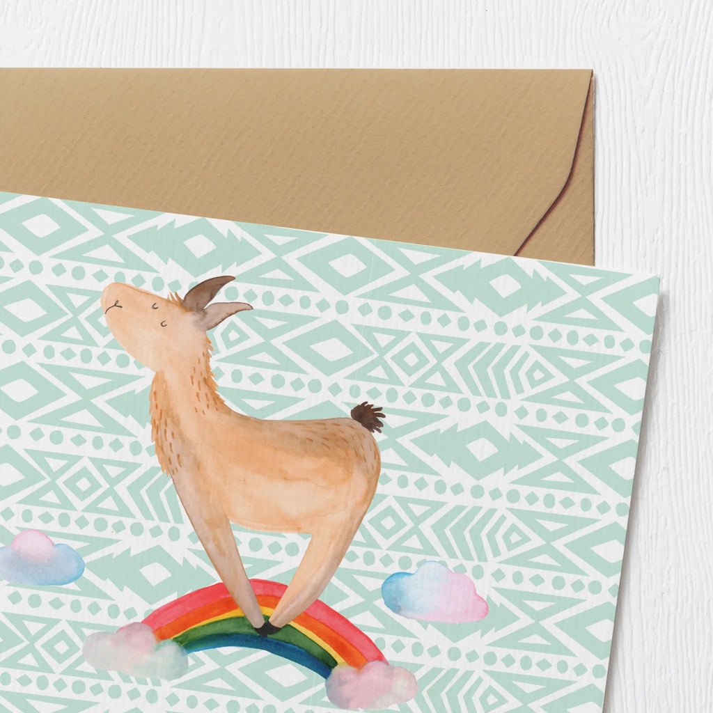 Personalisierte Deluxe Karte Lama Regenbogen Personalisierte Einladungskarte, Grußkarte selbst gestalten, Grußkarte mit Namen, Grußkarte selber drucken, Personalisiertere Klappkarte, Grußkarte mit persönlichen Nachrichten, Grußkarte als Geldgeschenk, Grußkarten personalisiert, Personalisierte Geburtstagskarte, Personalisierte Hochzeitskarte, Personalisierte Glückwunschkarte, Personalisierte Grußkarte, Personalisierte Karte, Lama, Alpaka, Lamas, Schule, Haters, Außenseiter, Abi, Regenbogen, Wolkenland, Selbstständig, Hobby, Haters gonna hate, Freiheit