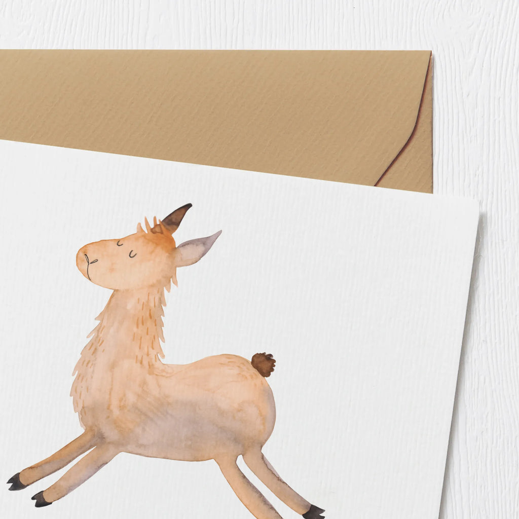 Personalisierte Deluxe Karte Lama Springen Grußkarte als Geldgeschenk, Grußkarte selbst gestalten, Personalisierte Glückwunschkarte, Grußkarte mit Namen, Personalisierte Einladungskarte, Personalisiertere Klappkarte, Personalisierte Karte, Personalisierte Geburtstagskarte, Grußkarte mit persönlichen Nachrichten, Personalisierte Grußkarte, Personalisierte Hochzeitskarte, Grußkarten personalisiert, Grußkarte selber drucken, Lama, Alpaka, Glück, Lieblingstag, guten Morgen, Prüfung, Happy day, Lamas, Neustart, Freundin, Start, fröhlich, Abitur, Liebeskummer