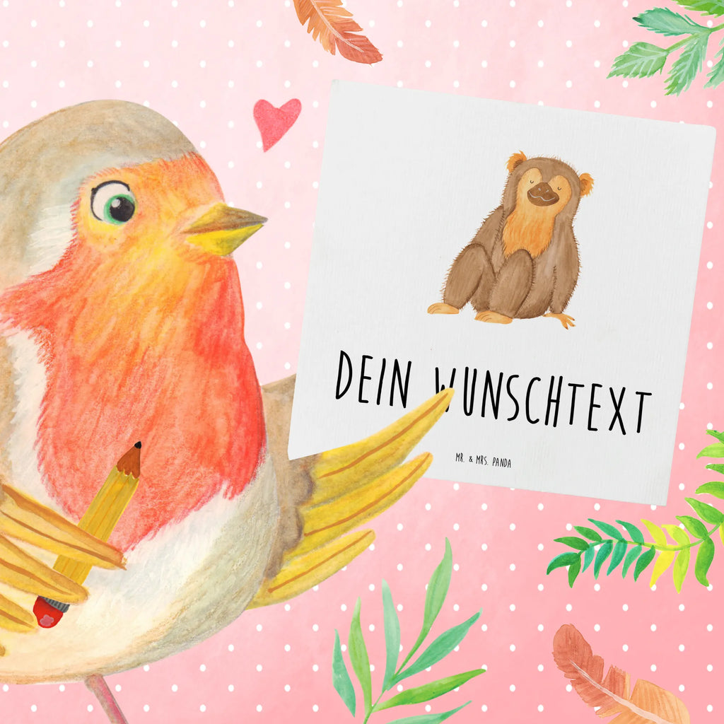 Personalized Deluxe Card Monkey Grußkarte mit Namen, Personalisierte Glückwunschkarte, Grußkarte selbst gestalten, Personalisierte Hochzeitskarte, Personalisierte Geburtstagskarte, Personalisiertere Klappkarte, Grußkarte mit persönlichen Nachrichten, Grußkarte selber drucken, Grußkarte als Geldgeschenk, Personalisierte Karte, Personalisierte Einladungskarte, Personalisierte Grußkarte, Grußkarten personalisiert, Afrika, Wildtiere, Motivation, Affen, Selbstliebe, Selbstachtung, Respekt, Liebe, Selfcare, Äffchen, Affe, Selbstbewusstsein