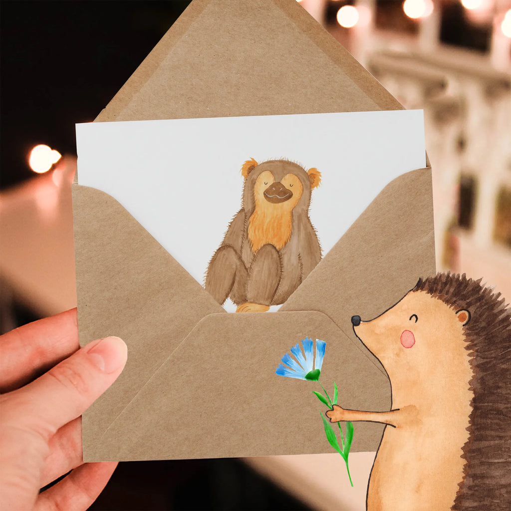Personalized Deluxe Card Monkey Grußkarte mit Namen, Personalisierte Glückwunschkarte, Grußkarte selbst gestalten, Personalisierte Hochzeitskarte, Personalisierte Geburtstagskarte, Personalisiertere Klappkarte, Grußkarte mit persönlichen Nachrichten, Grußkarte selber drucken, Grußkarte als Geldgeschenk, Personalisierte Karte, Personalisierte Einladungskarte, Personalisierte Grußkarte, Grußkarten personalisiert, Afrika, Wildtiere, Motivation, Affen, Selbstliebe, Selbstachtung, Respekt, Liebe, Selfcare, Äffchen, Affe, Selbstbewusstsein
